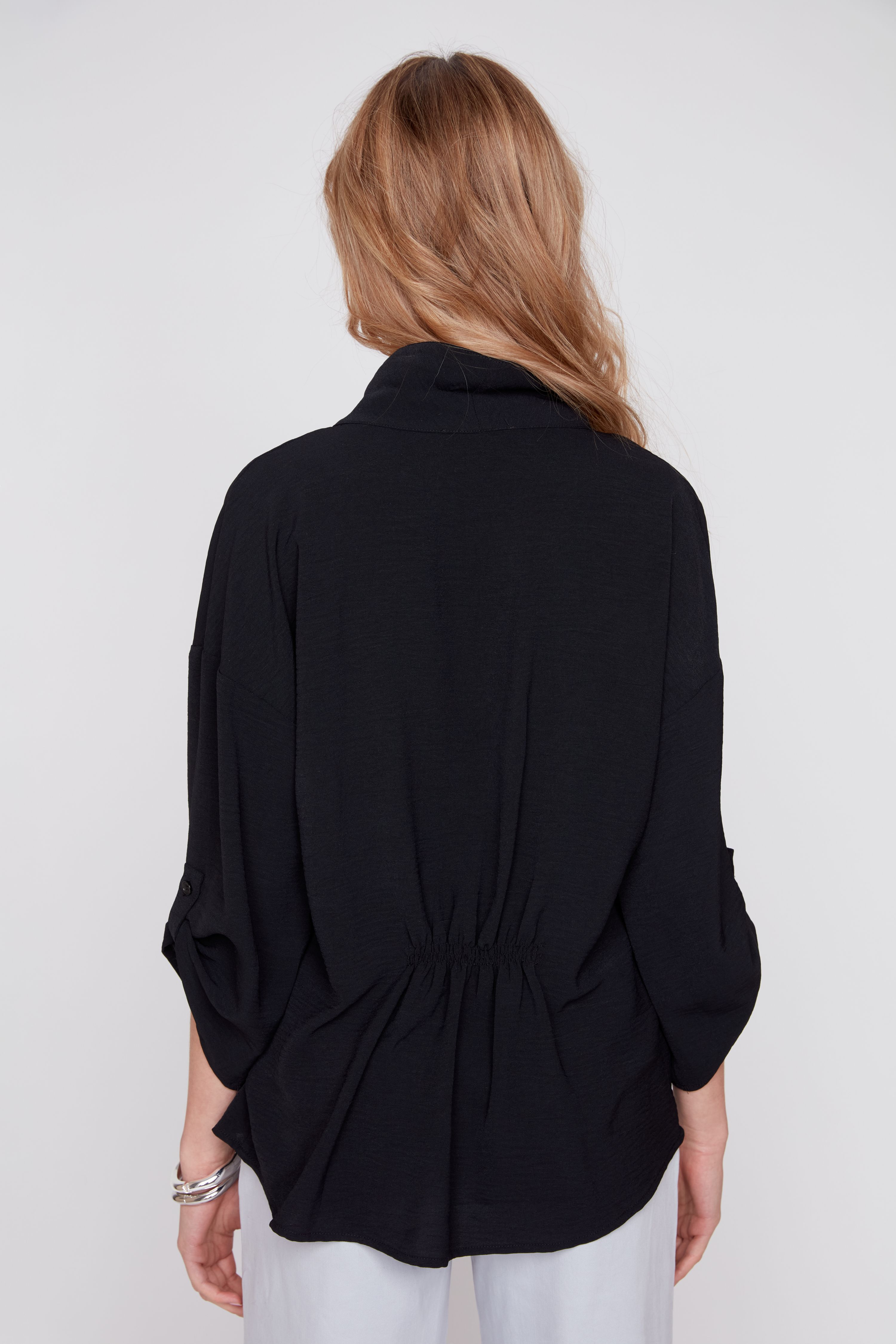 Blouse ample à col châle Renuar