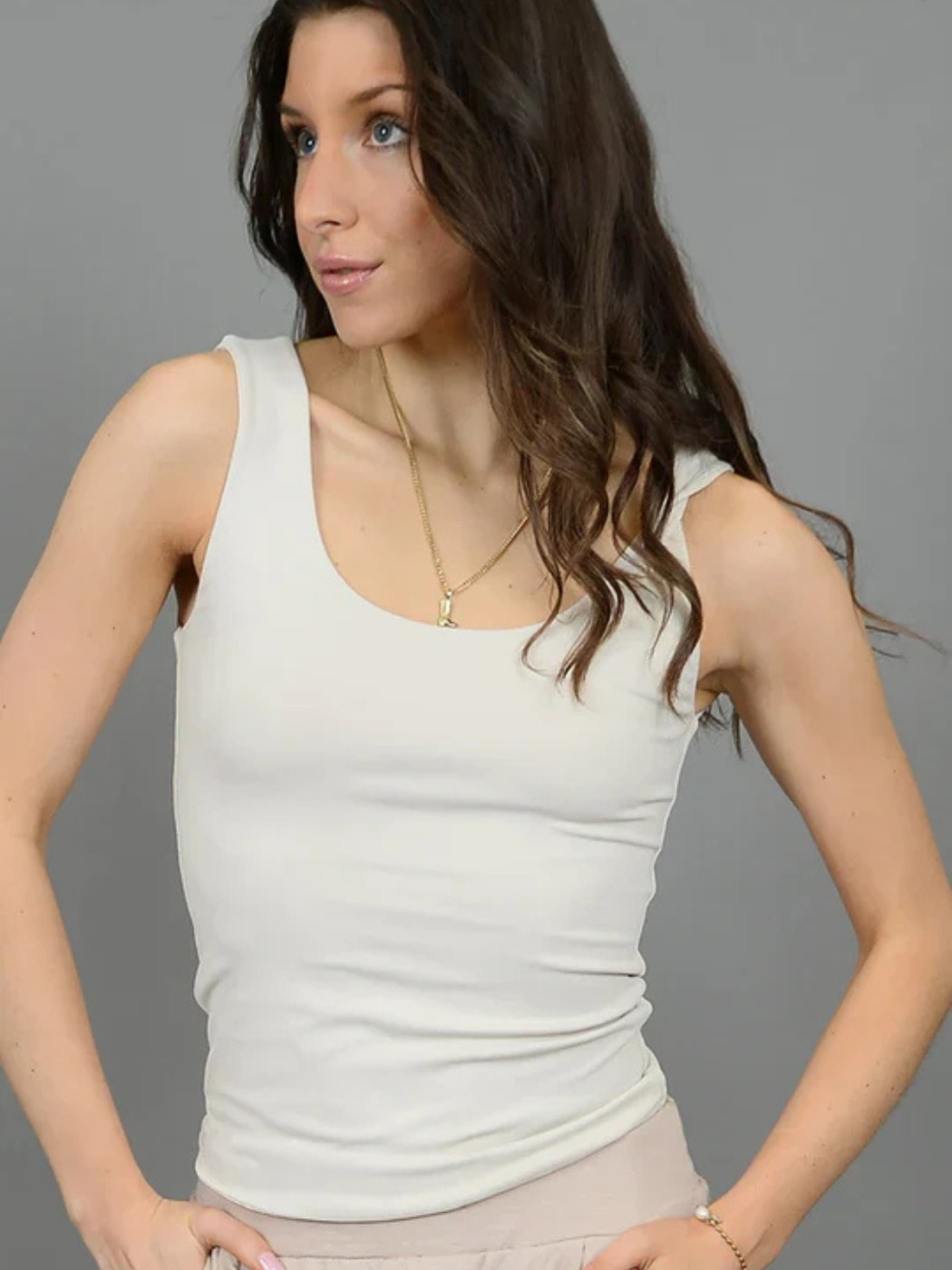 Tanith U Neck Tank Top Second Skin 54T127S 
