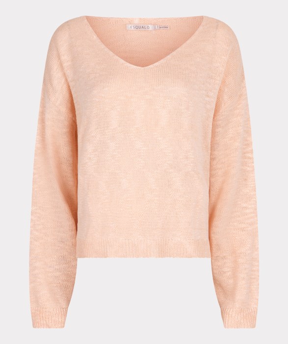 Pull boxy en slub avec dégradé Esqualo 2502018