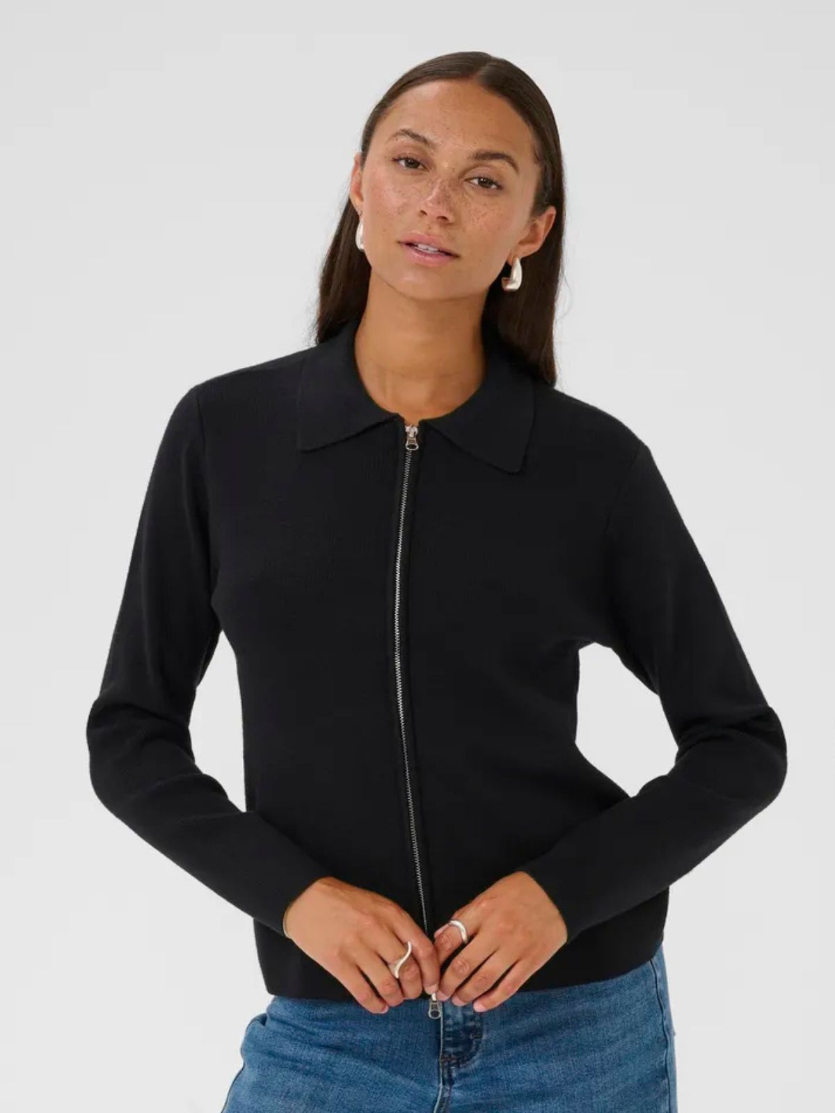 Cardigan Polo KAvisja Kaffe 10510526