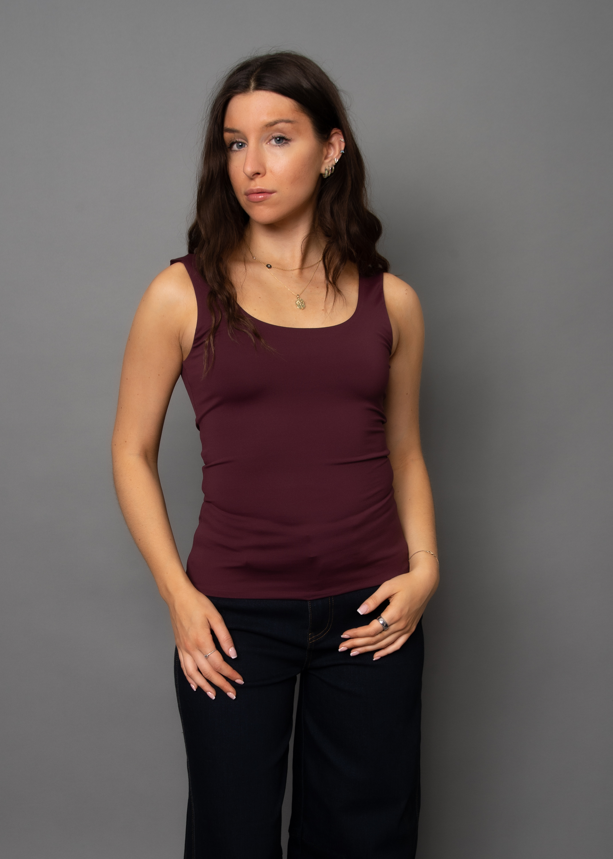 Tanith U Neck Tank Top Second Skin 54T127S 
