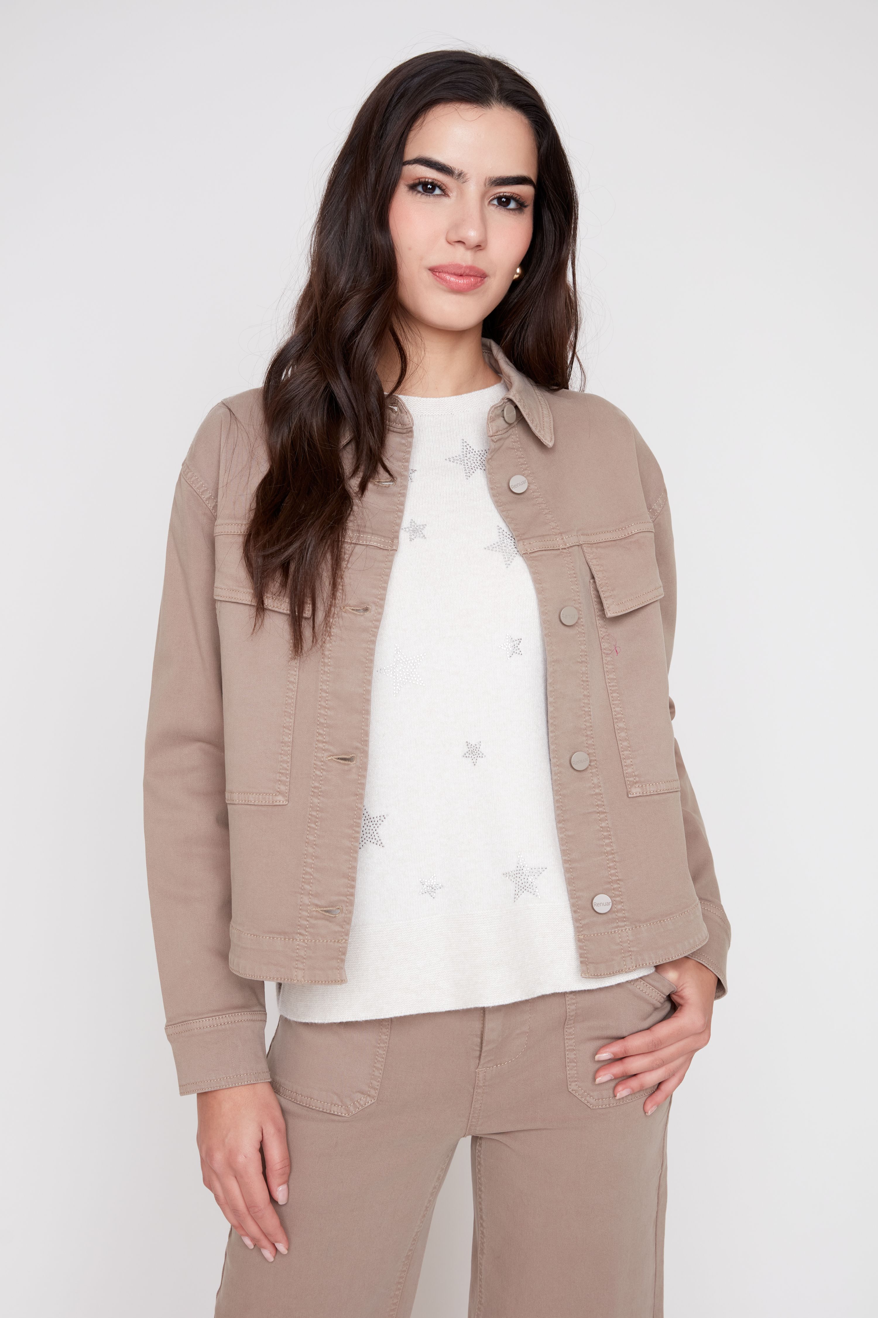 Veste en denim coloré Renuar
