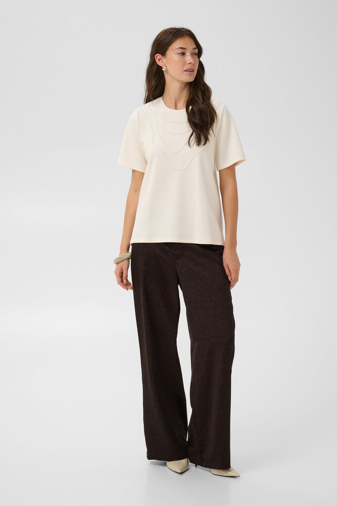 Pantalon satiné à motif léopard CUGry Culture