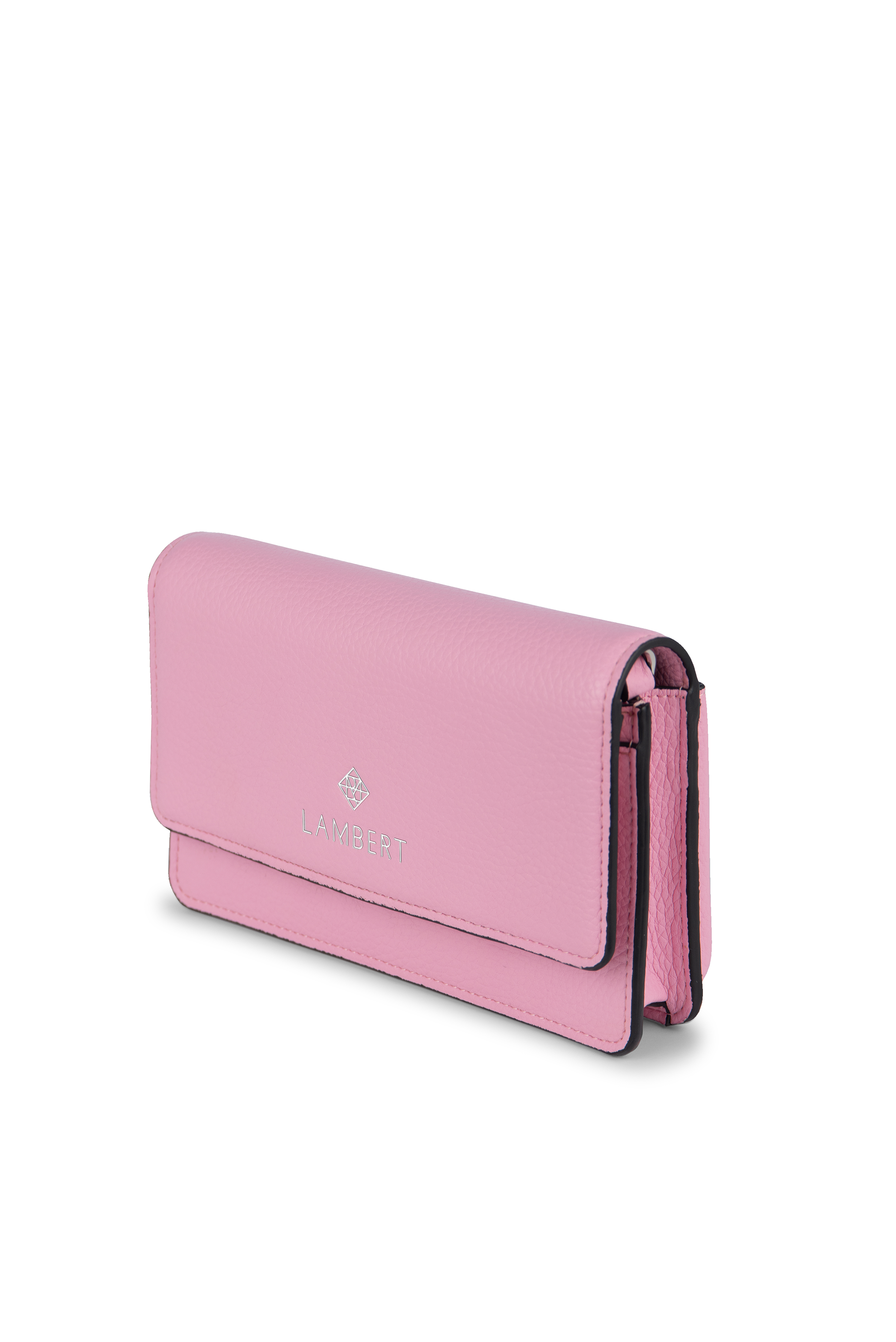 Portefeuille à Bandoulière Whisper Pink Pebble Lambert Le Tina