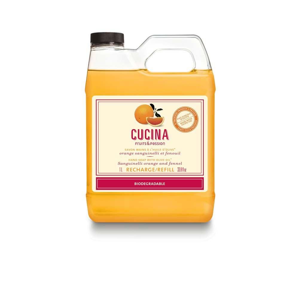 Recharge de Savon Mains Cucina Orange Sanguinelli et Fenouil 1L