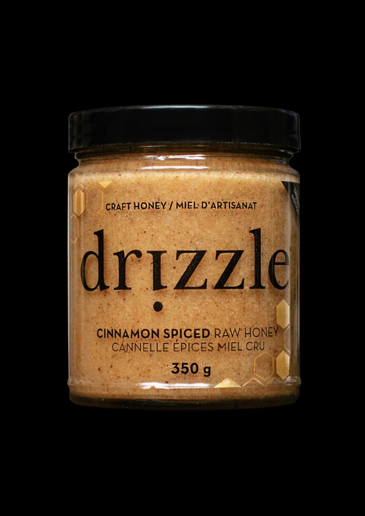 Cannelle épices miel cru 350 g Drizzle Honey