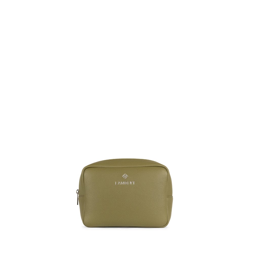 Trousse de Toilette en Cuir Vegan Olive Lambert La Zoe