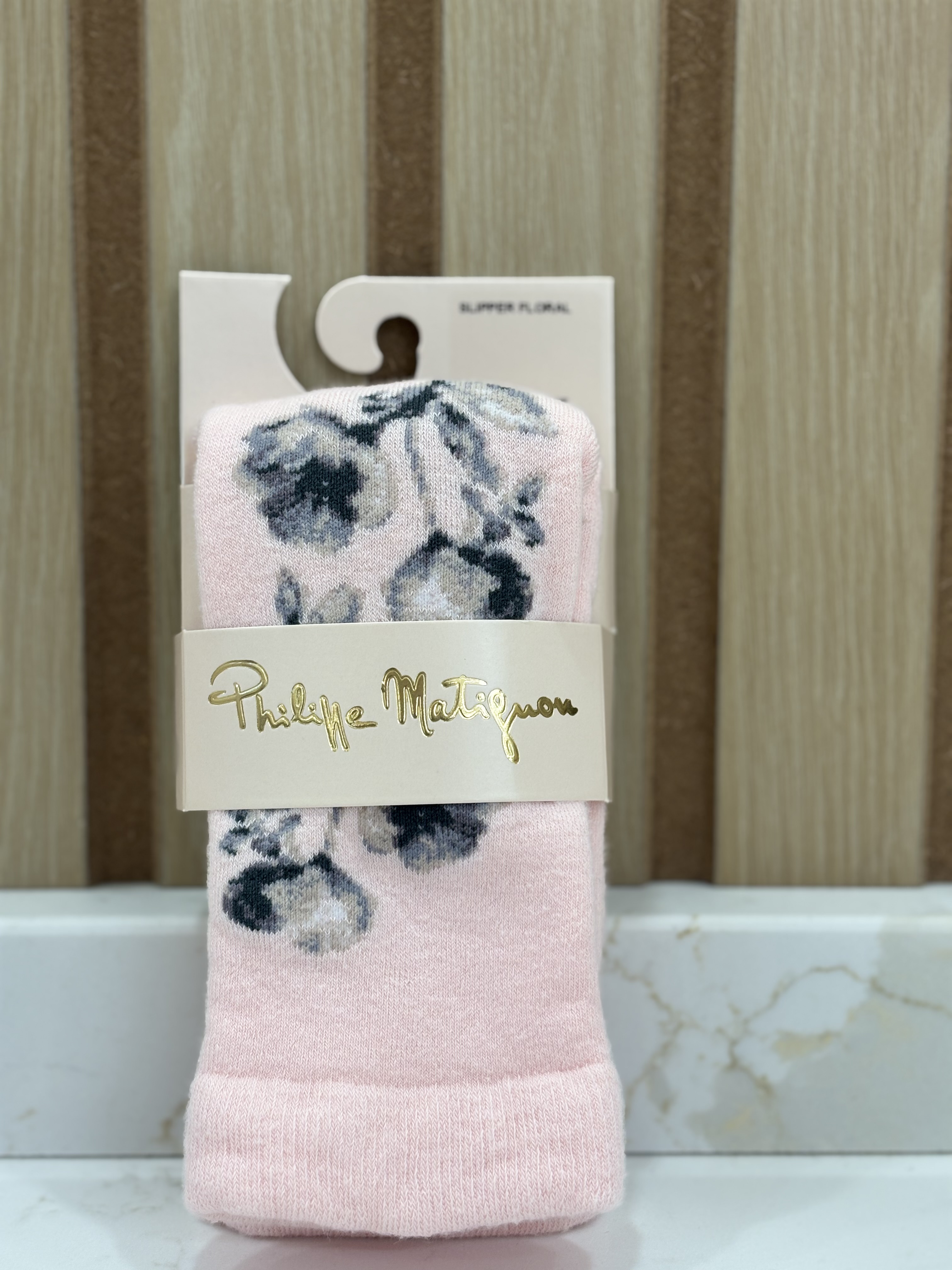 Chaussettes à motif floral Philippe Matignon