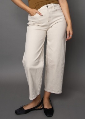 Jeans barni à jambe ballon en sergé extensible Second Skin 40W071S1