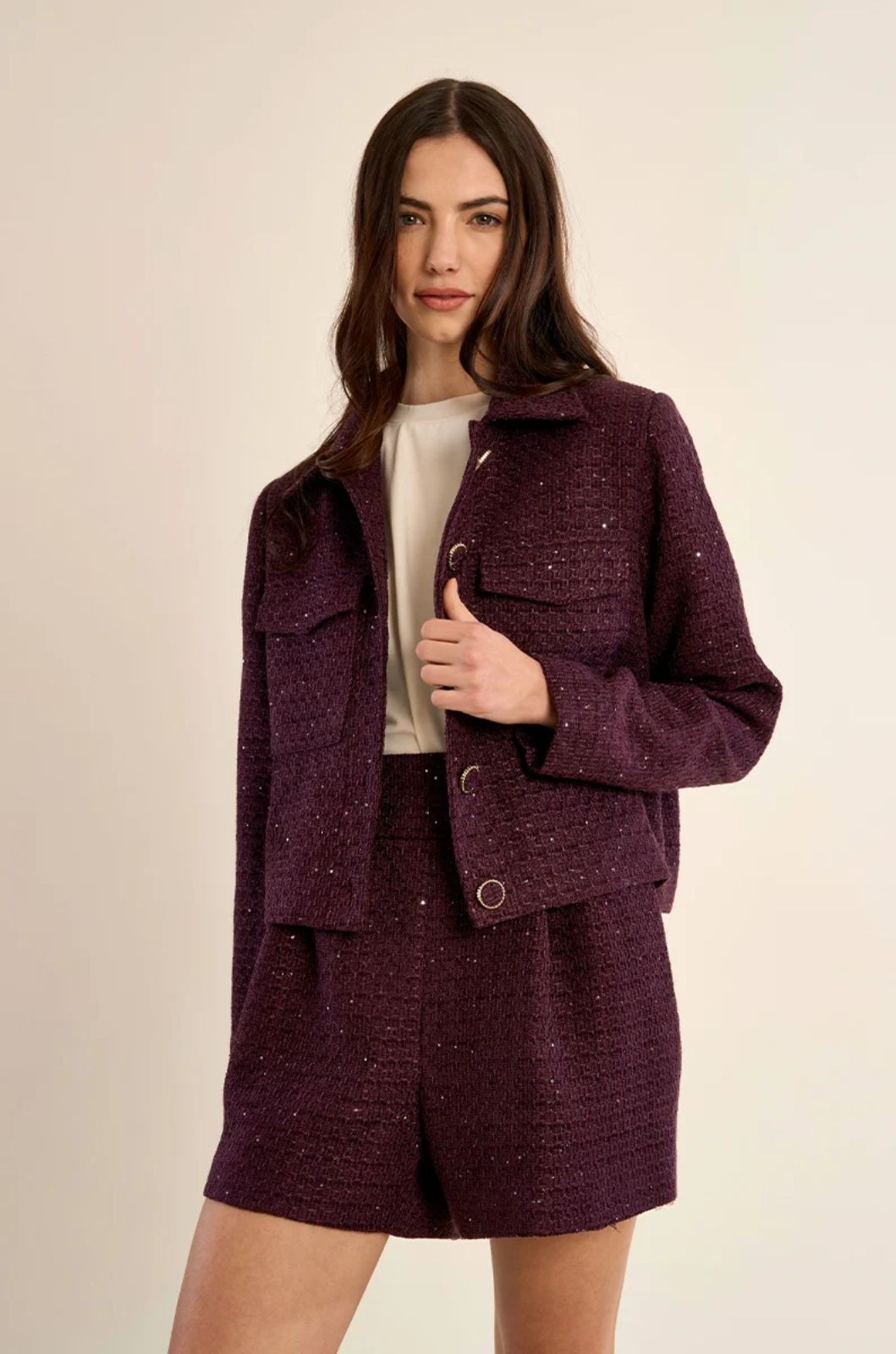 Veste courte en tweed Molly Bracken