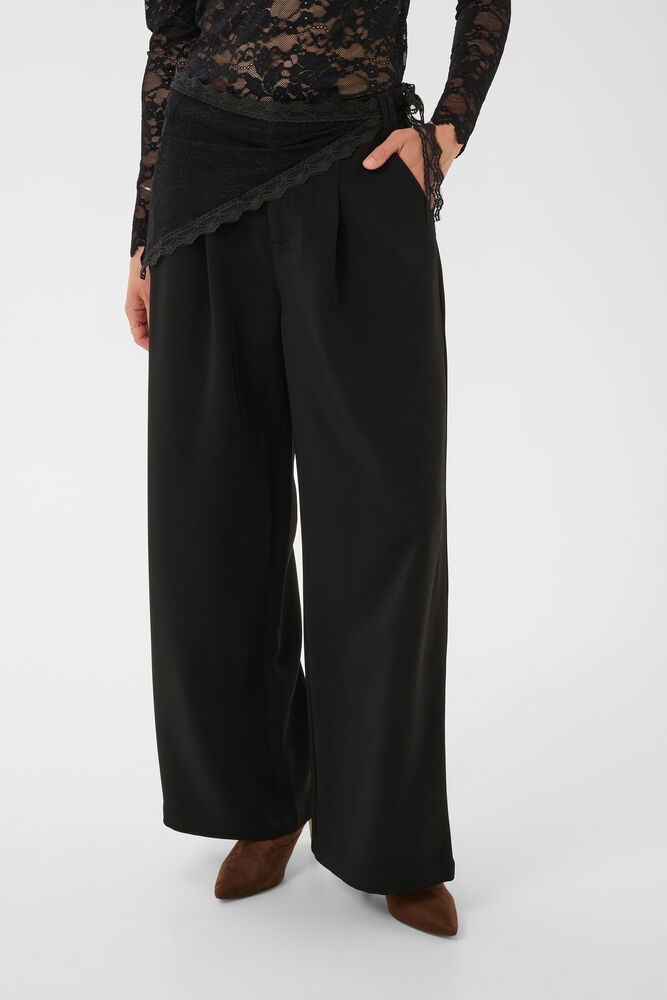 Pantalon avec détail de dentelle CRBine Cream