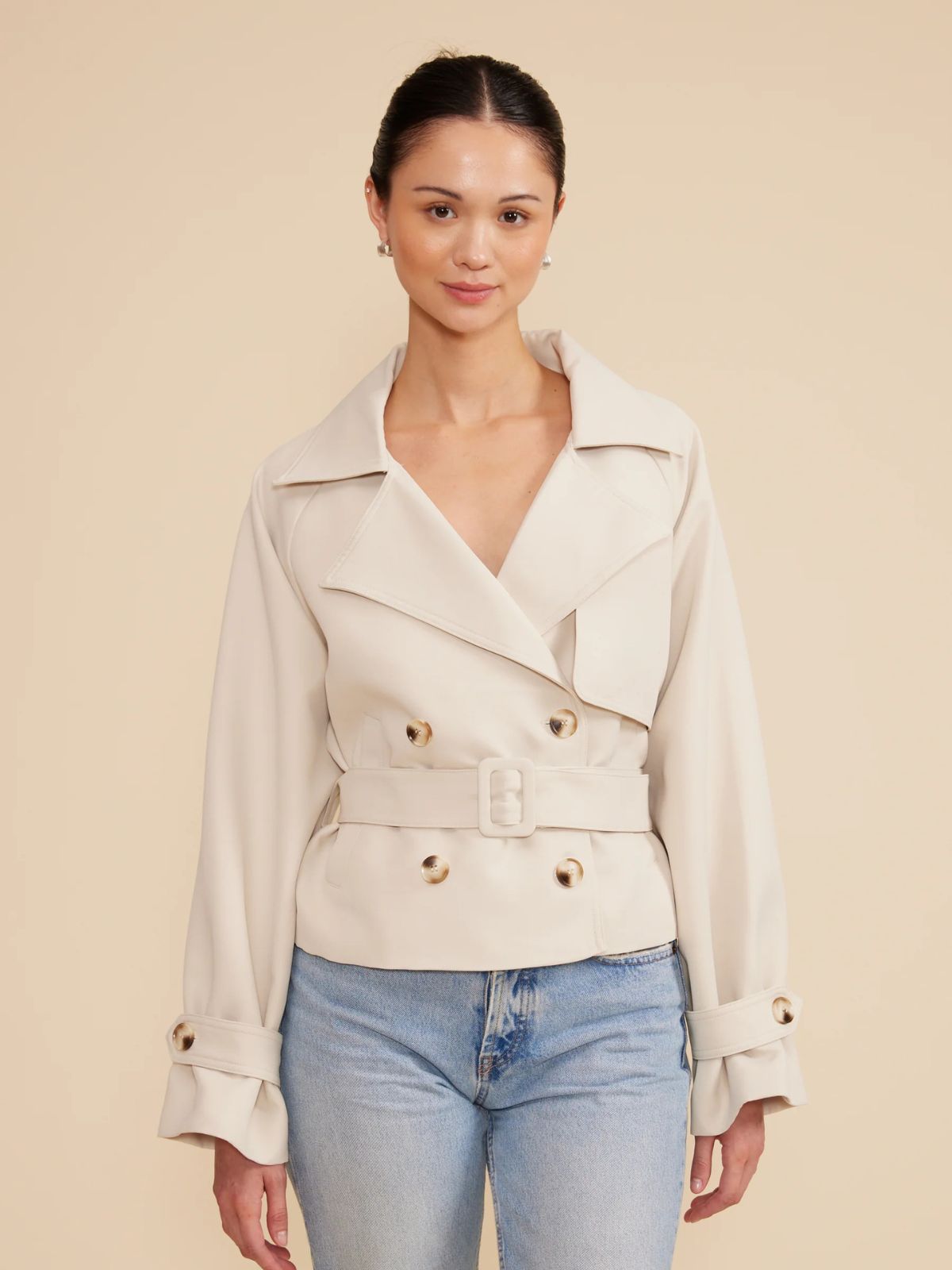 Estelle Cropped Trench lucyparis C3673