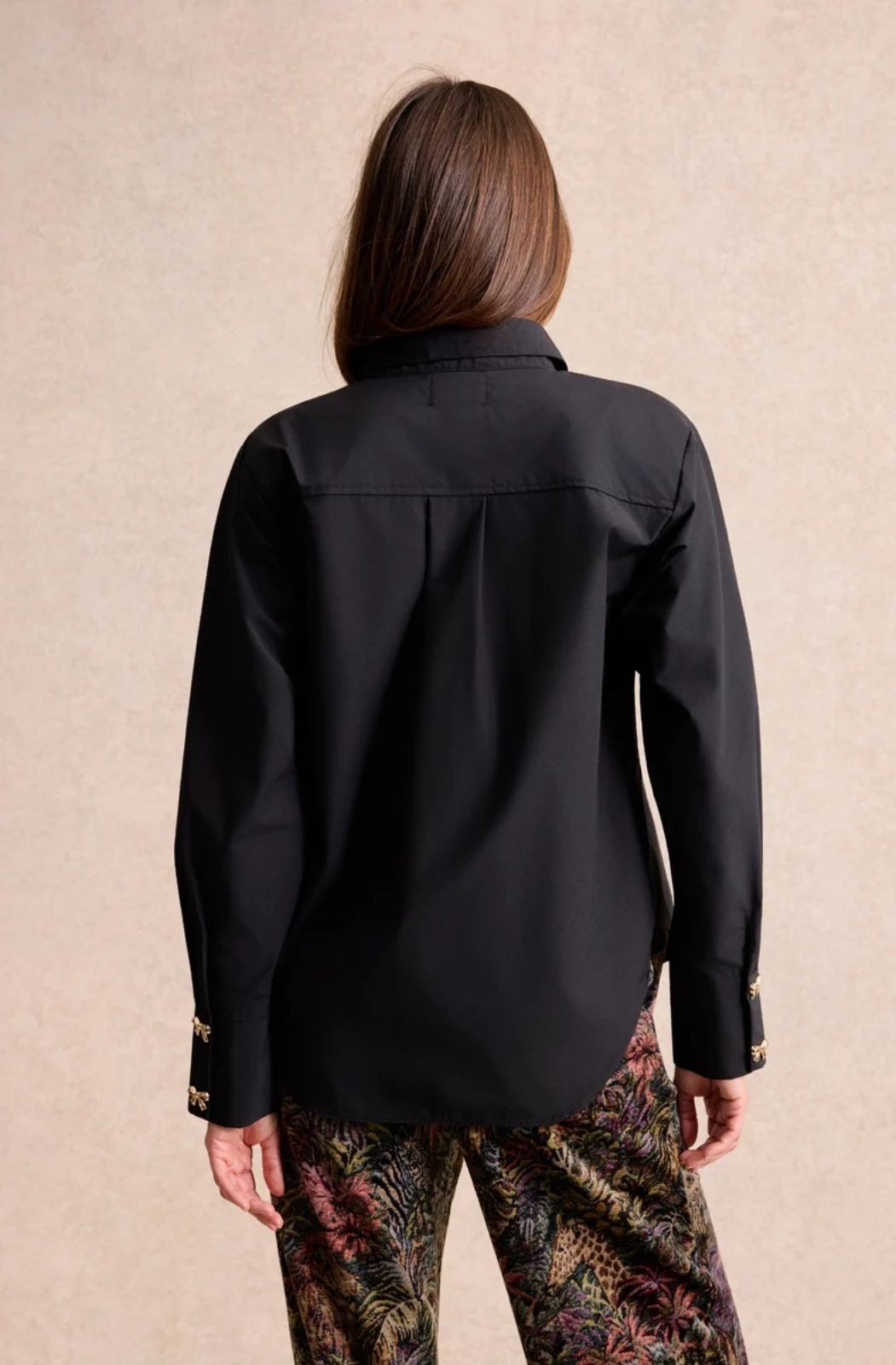 Chemise à boutons nœuds dorés Leo & Ugo