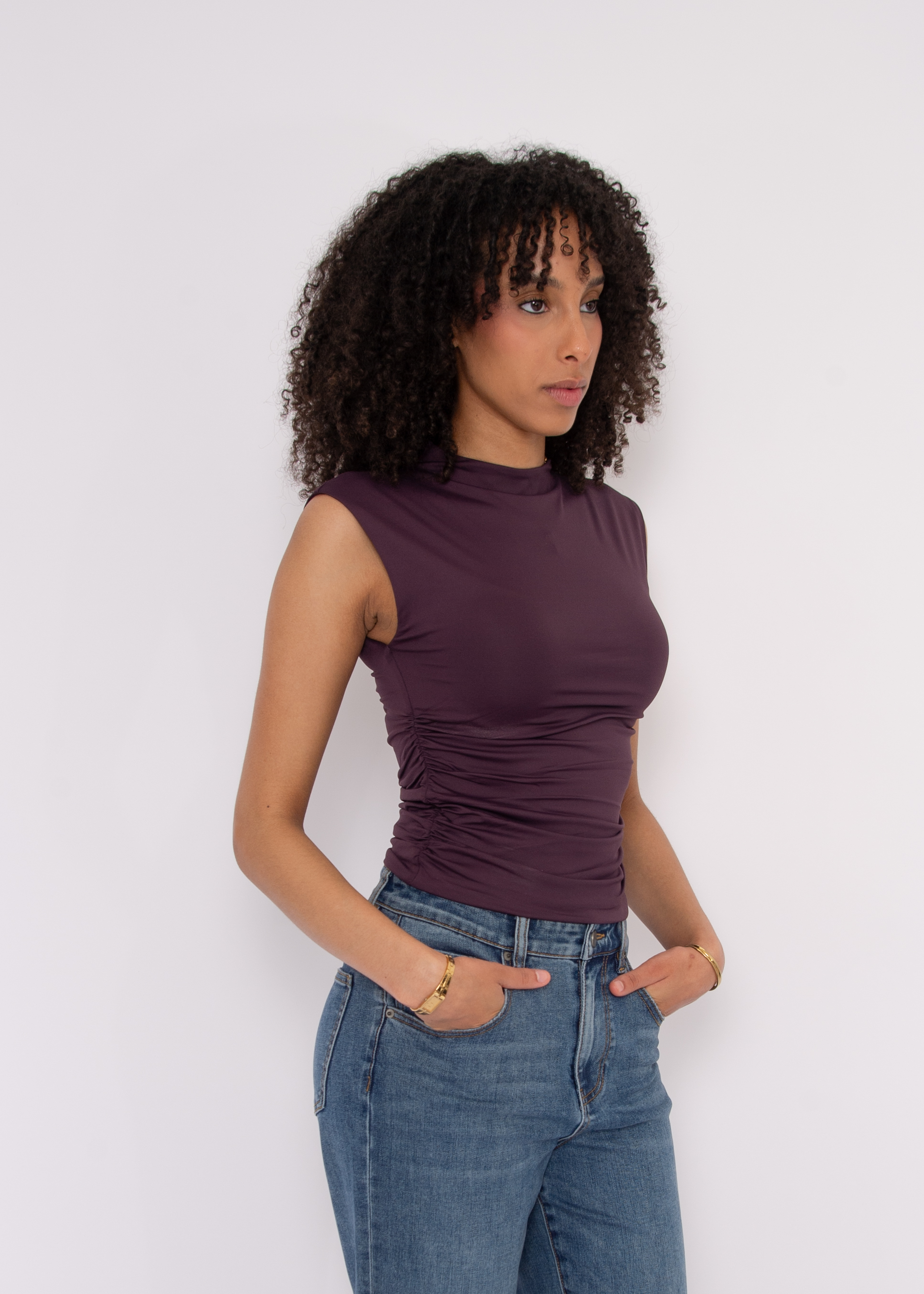 Yve Ruched Tank Top Second Skin