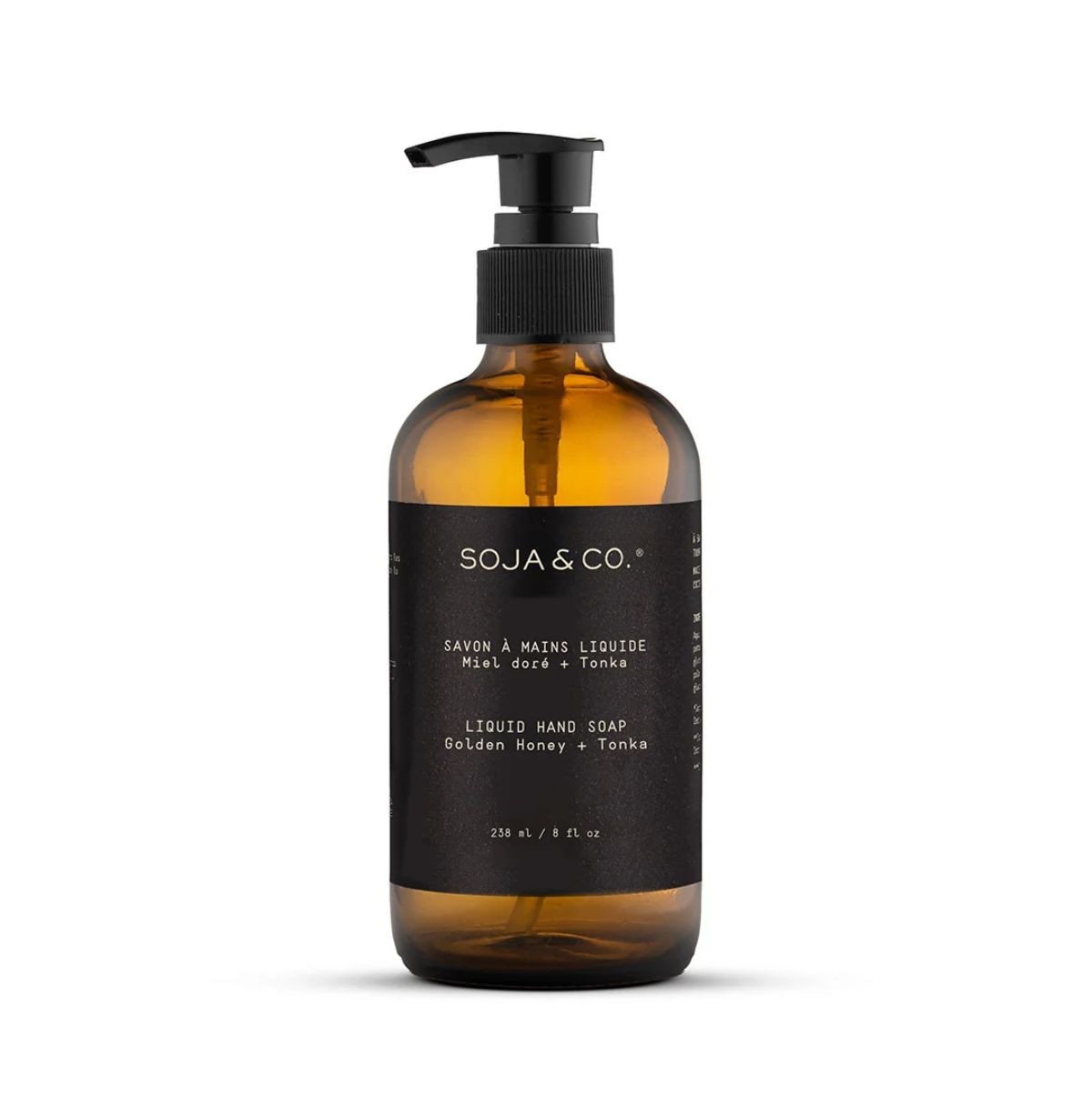 Savon à mains liquide Miel doré + Tonka 238 ml SOJA&CO