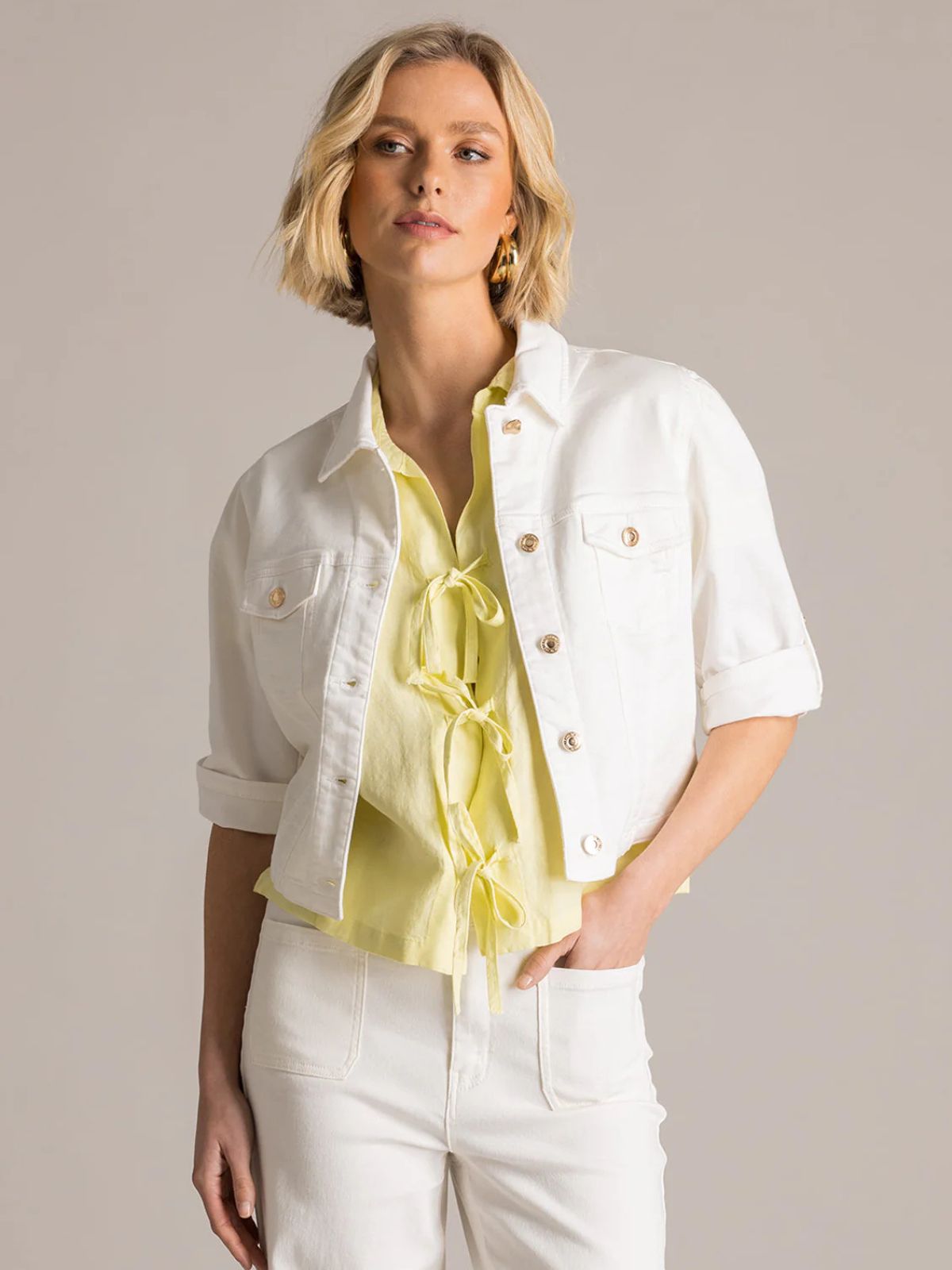 Veste courte en denim Samma Yest