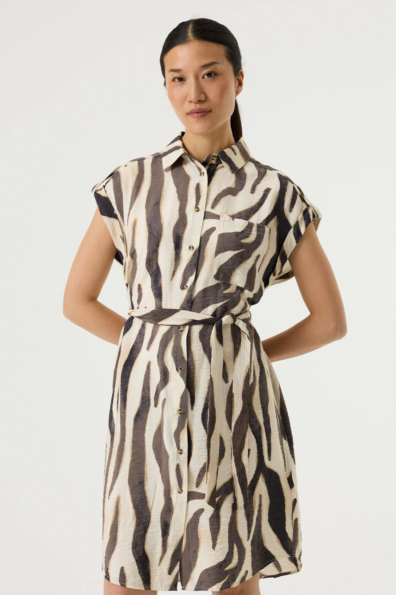 Robe à manches courtes avec motifs Garcia 