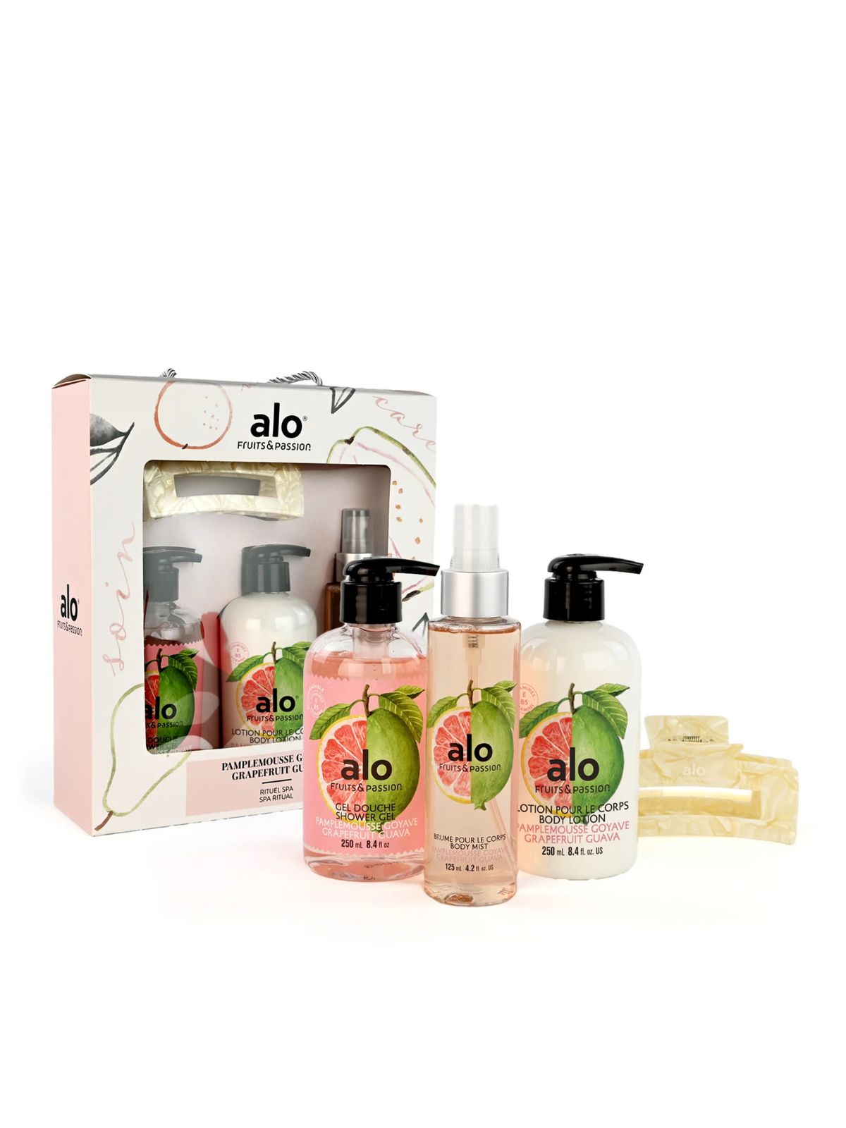 Coffret rituel spa Pamplemousse goyave Fruits & Passion 