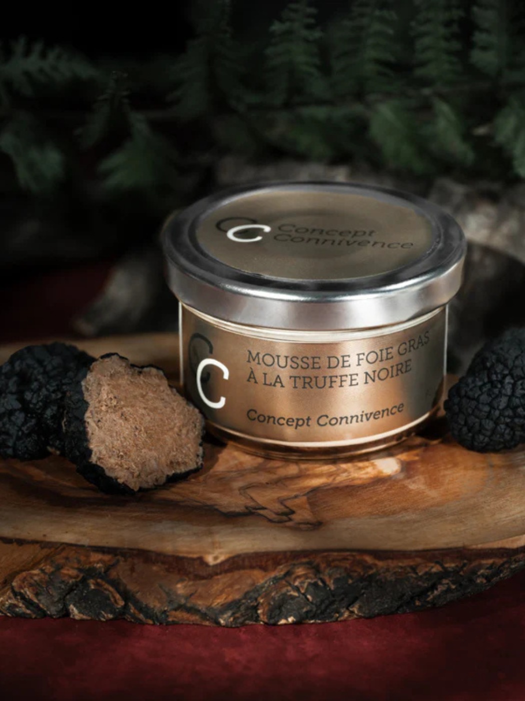 Mousse de foie gras à la truffe noire - 80g Concept Connivence