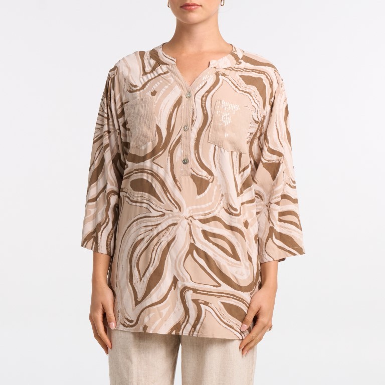 Chemise à motif avec poche brillante Goa 
