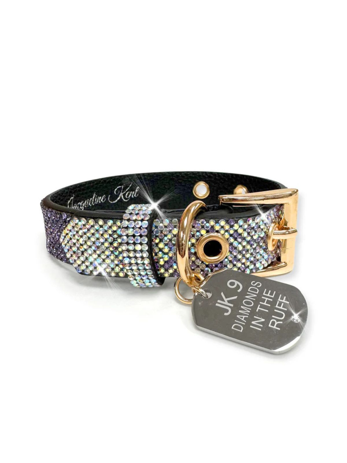 Collier pour chien small violet ombré Diamonds in the Ruff Jacqueline Kent 