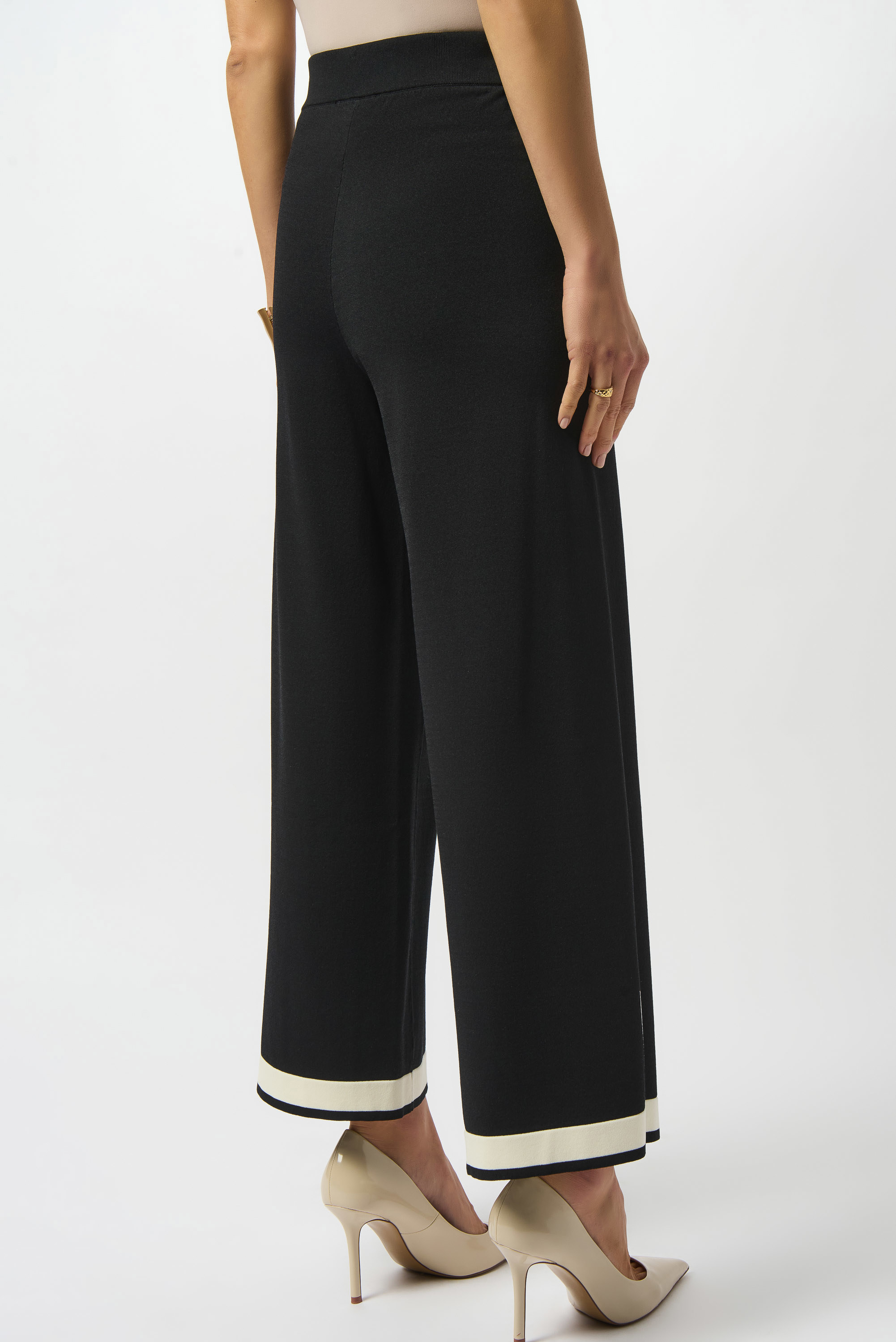 Pantalon culotte en tricot à blocs de couleur Joseph Ribkoff 253910