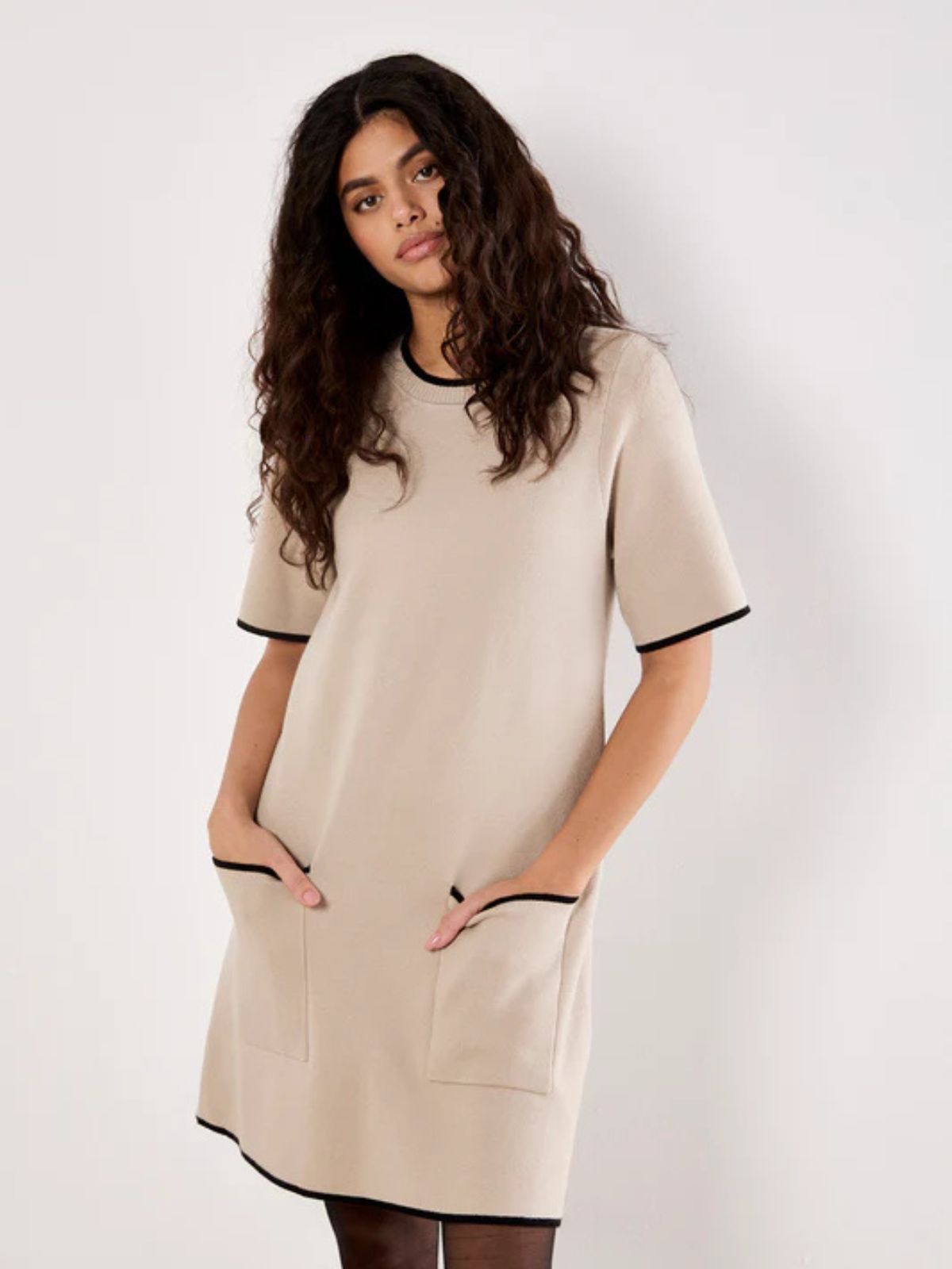 Robe manche court Apricot 