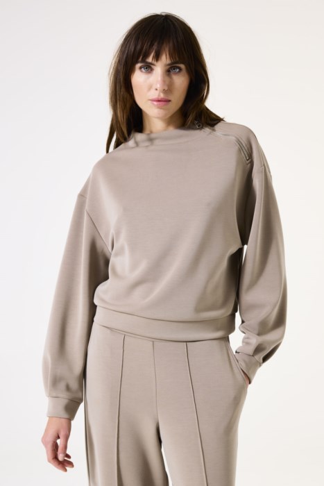 Pull avec zip au col Gacia I50266