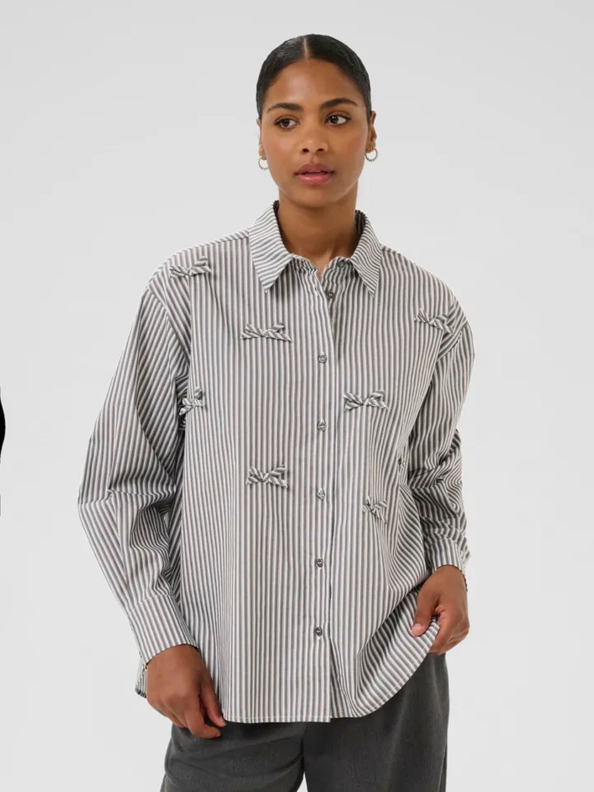 Chemise rayée avec boucle Kaffe 