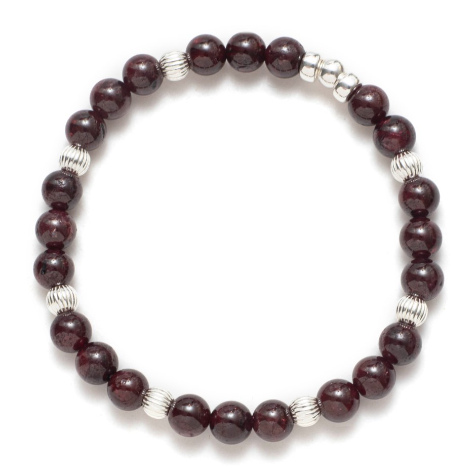 Bracelet Be Alluring red velvet silver Beblue