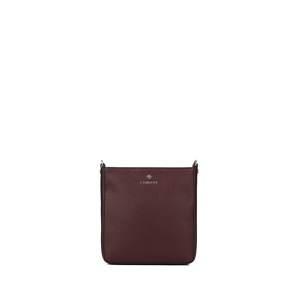 Le Natalia - Sac bandoulière en cuir vegan mahogany Lambert