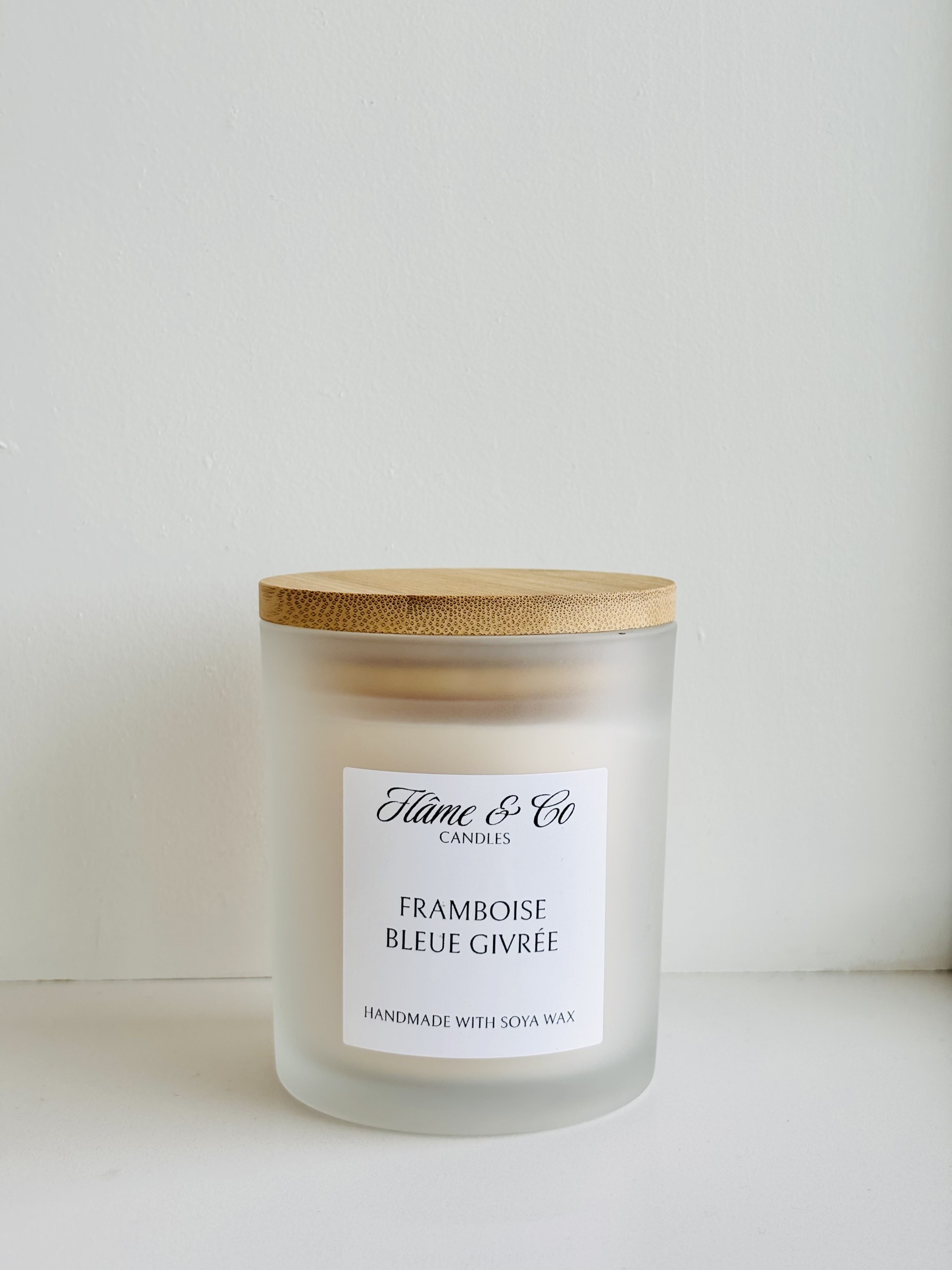  CHANDELLE FRAMBOISE BLEUE GIVRÉE FLÂME & CO