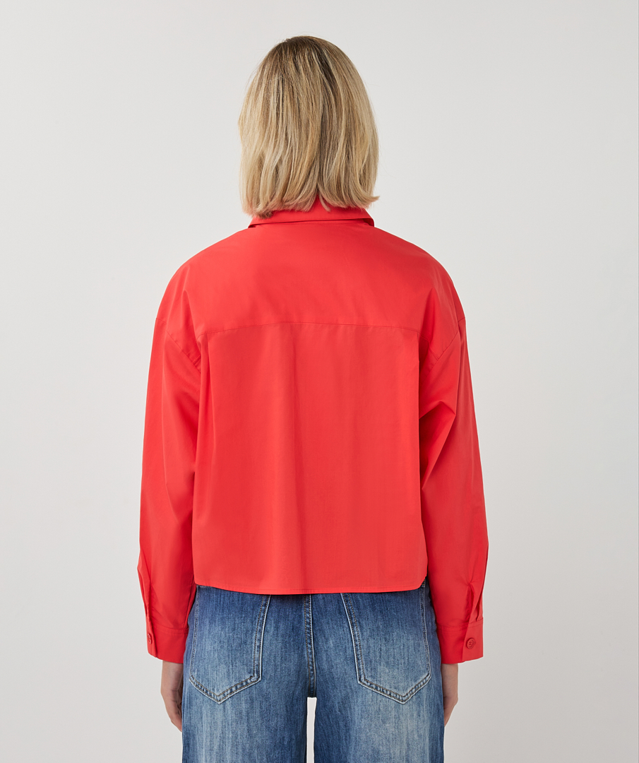 Blouse courte à manches retroussées Esqualo 