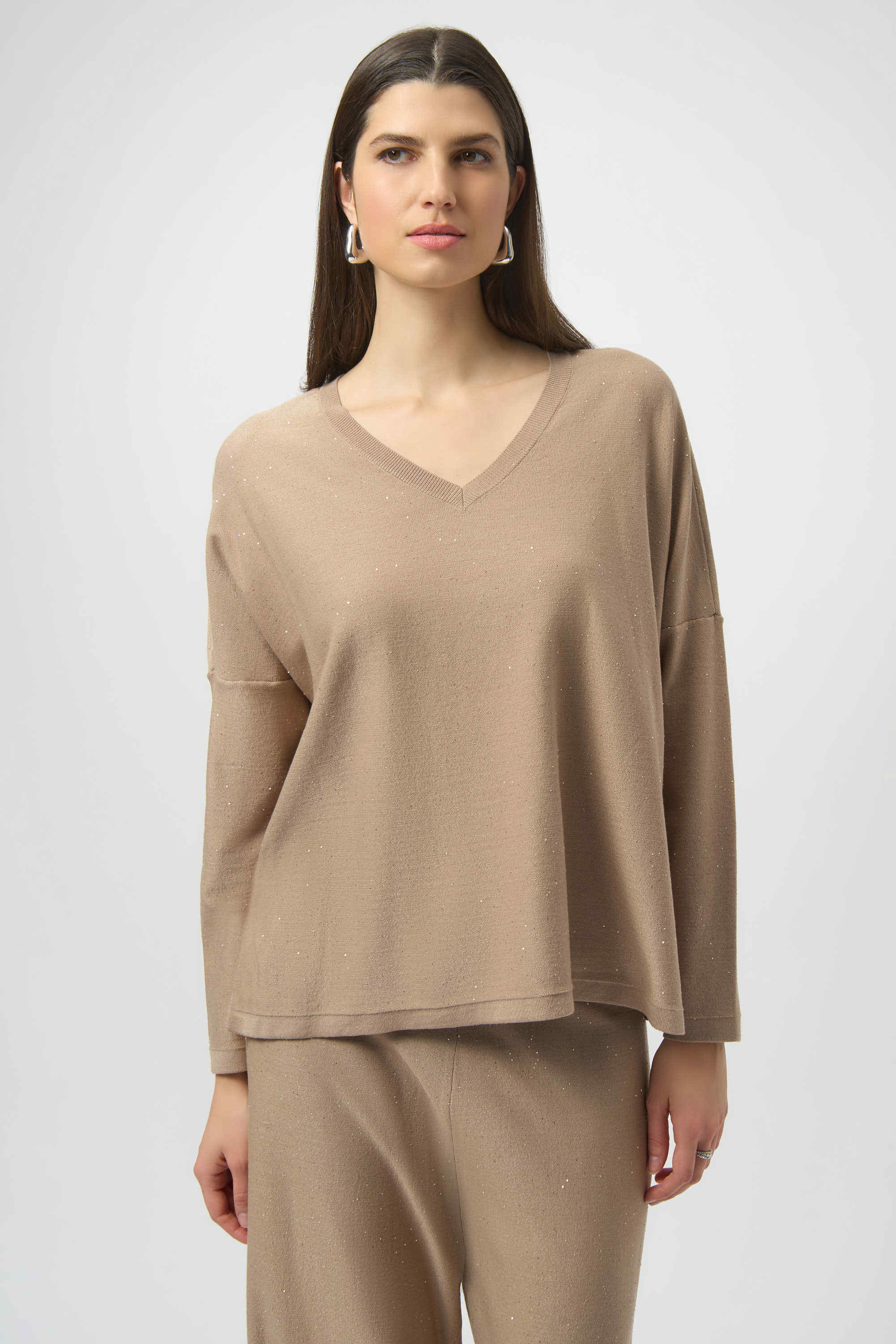 Haut ample en tricot à paillettes Joseph Ribkoff 244921