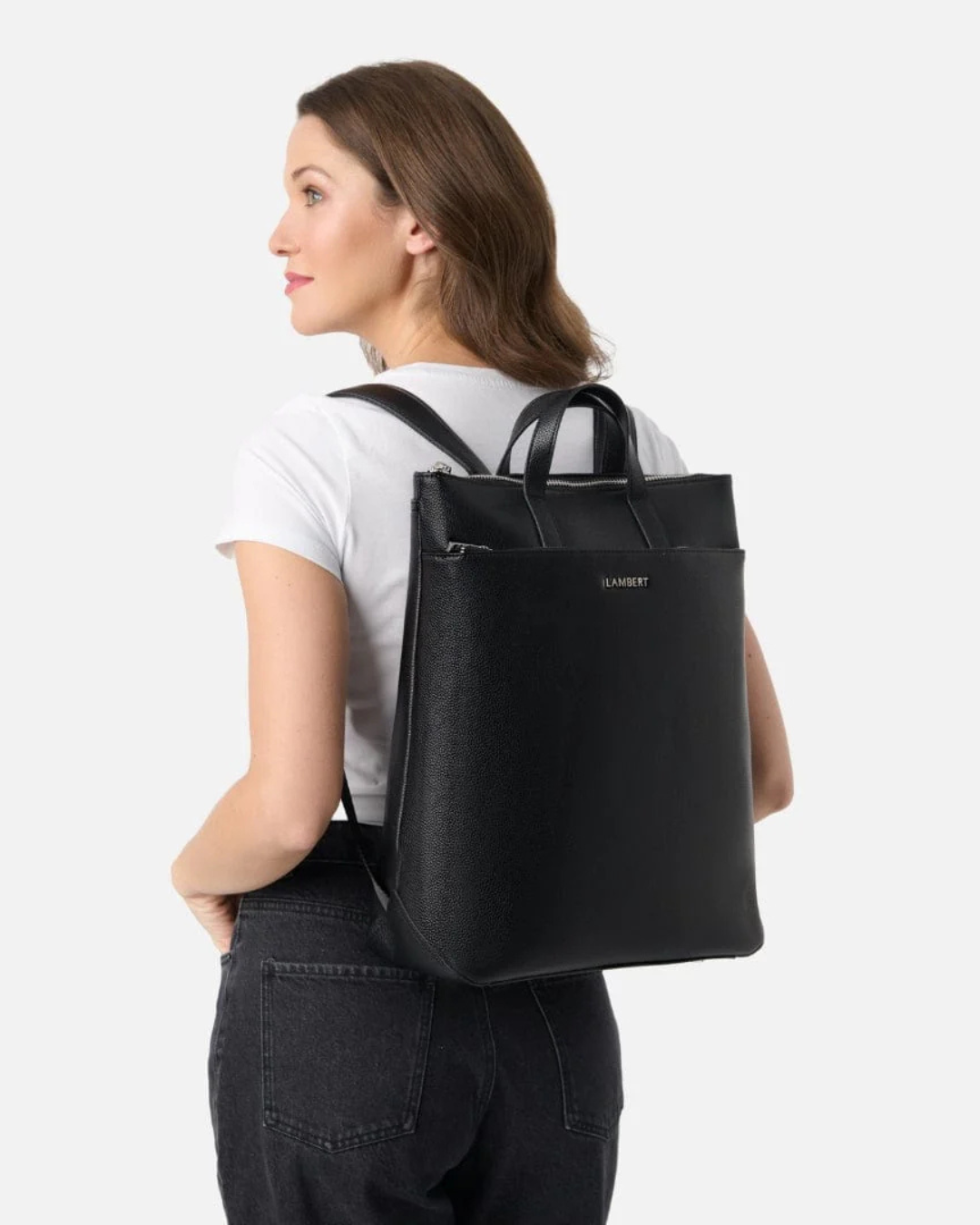 Le Billie - Sac à dos en cuir vegan noir