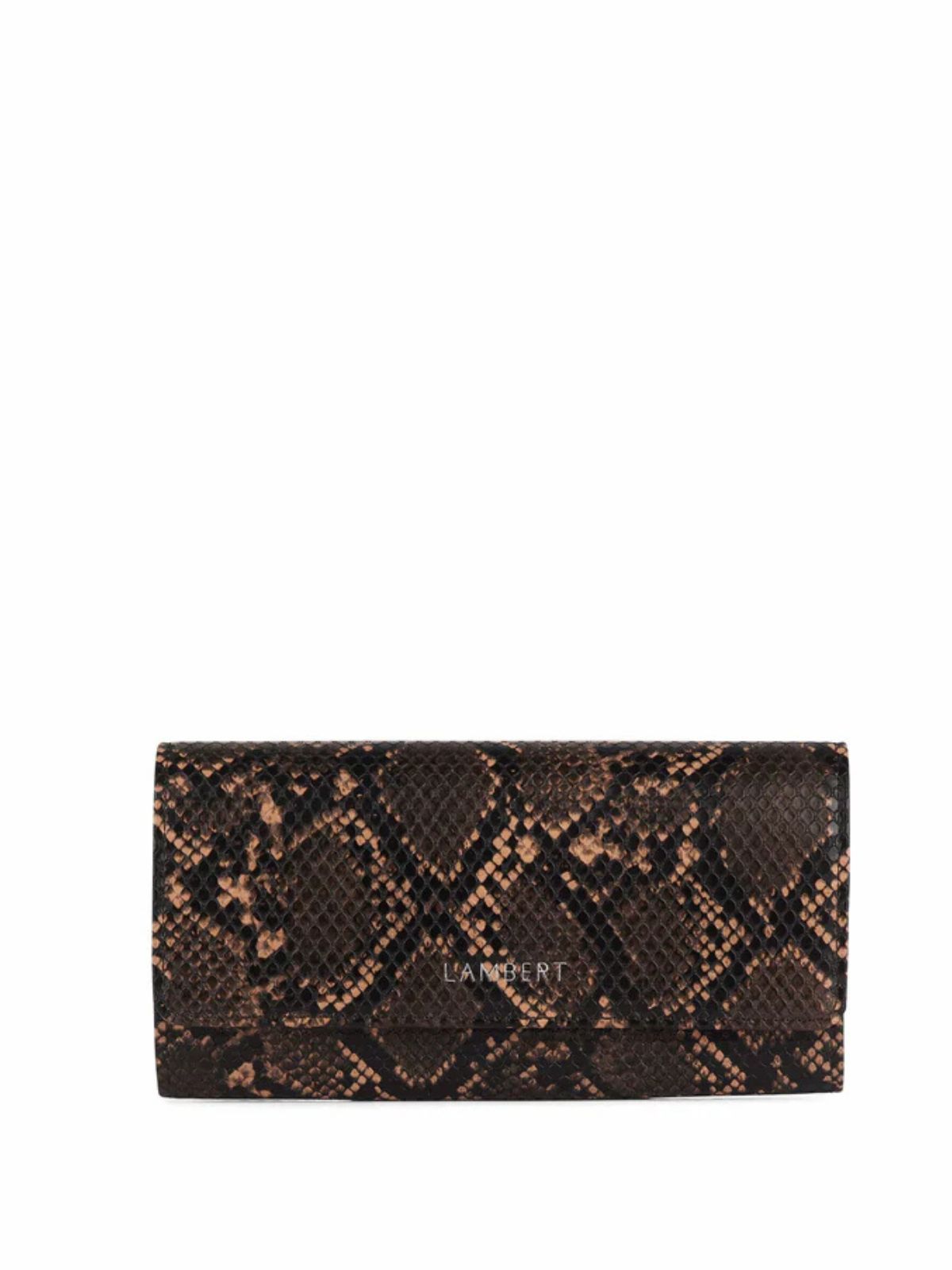 Portefeuille en cuir vegan sepia Le Susanne Lambert