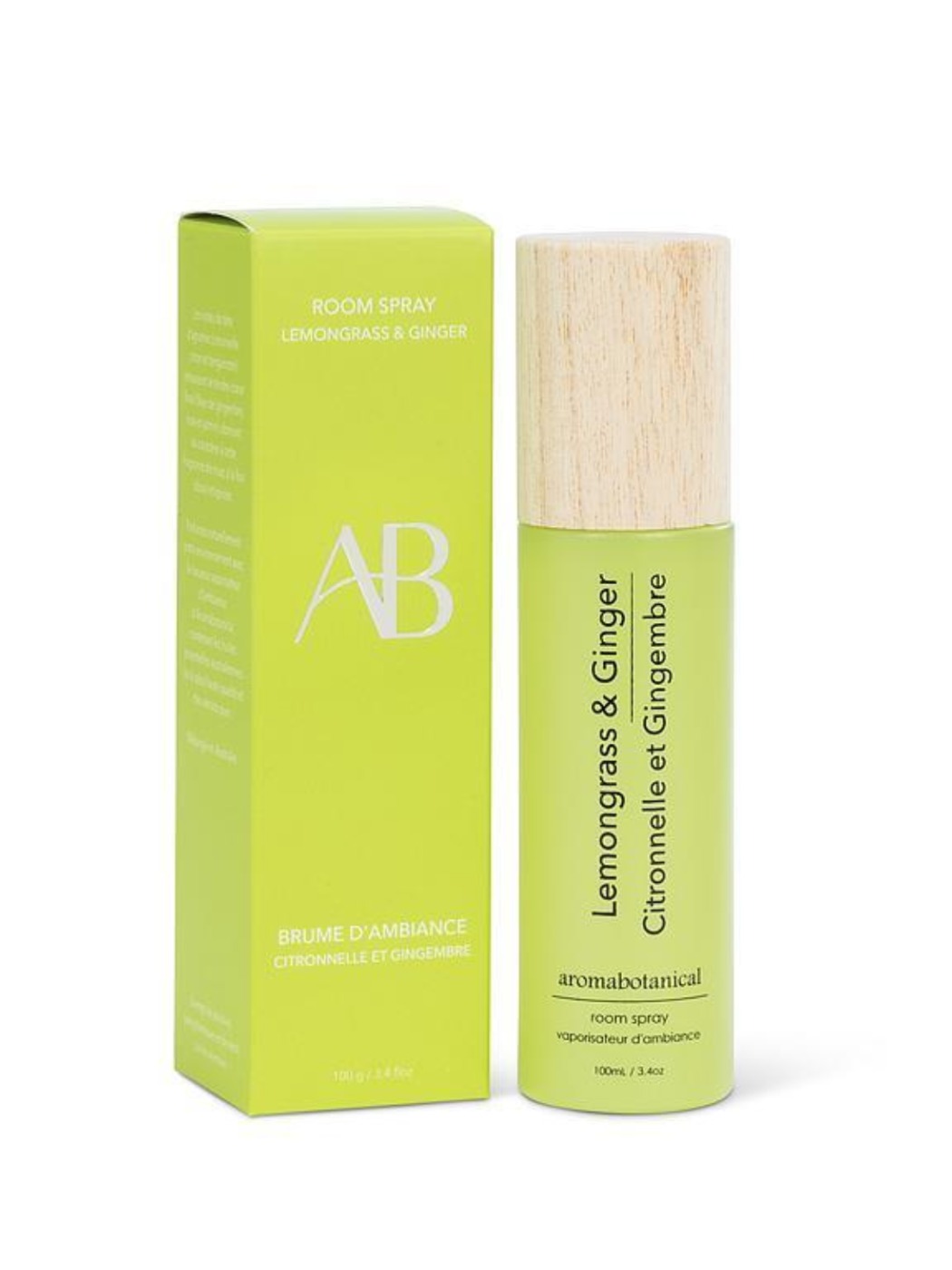 Vaporisateur d’ambiance au gingembre et citronnelle