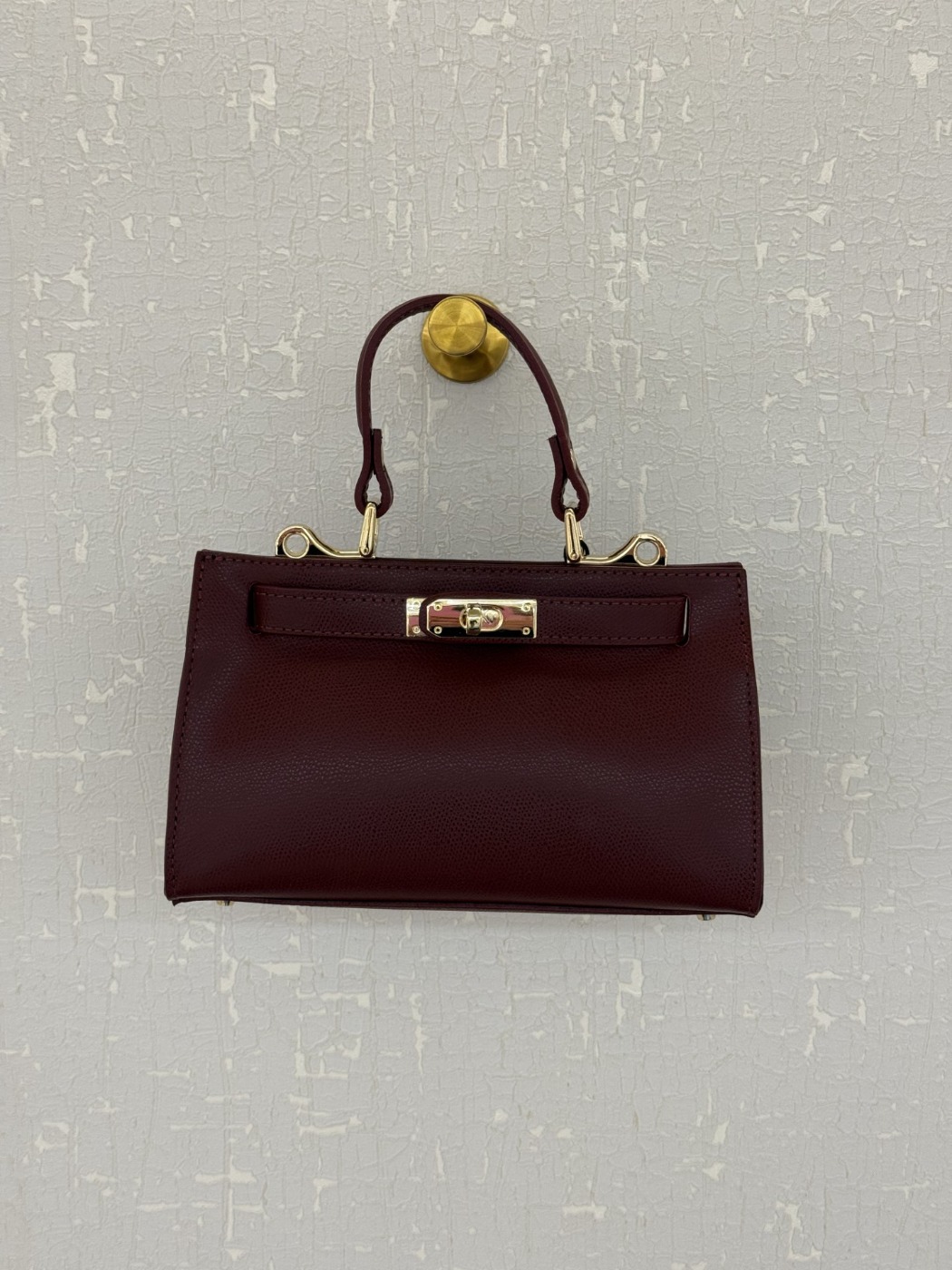 Sac à mains Chocolat en cuir véritable