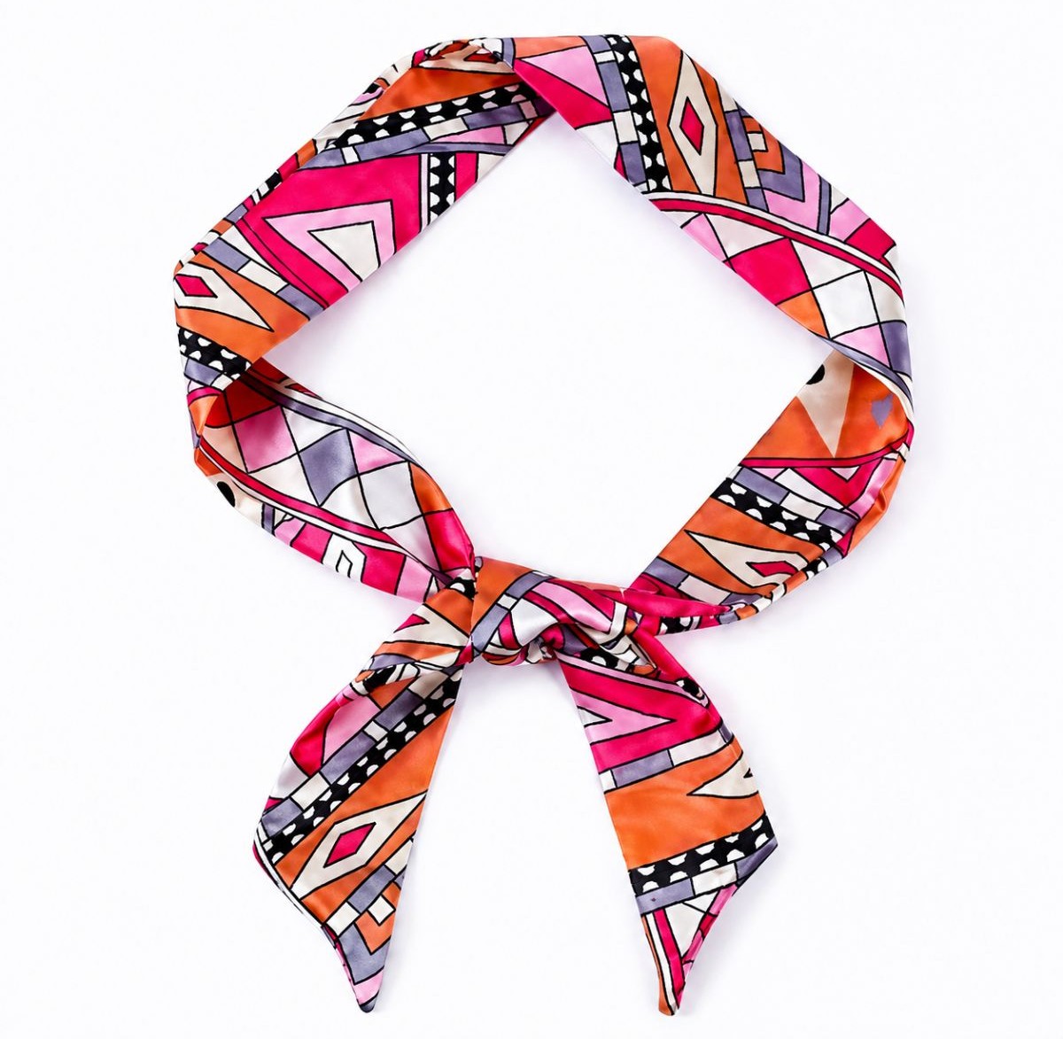 Foulard ruban en satin