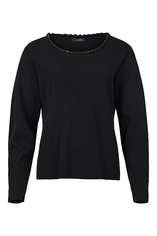 Pull avec col brillant I