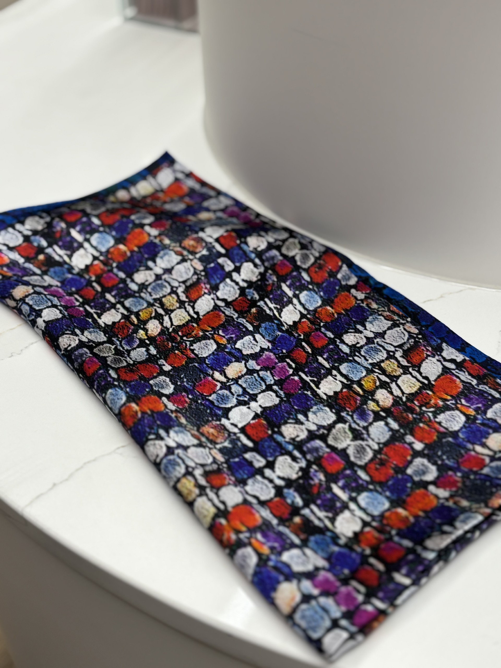 Foulard en soie à pois Tom & Eva 