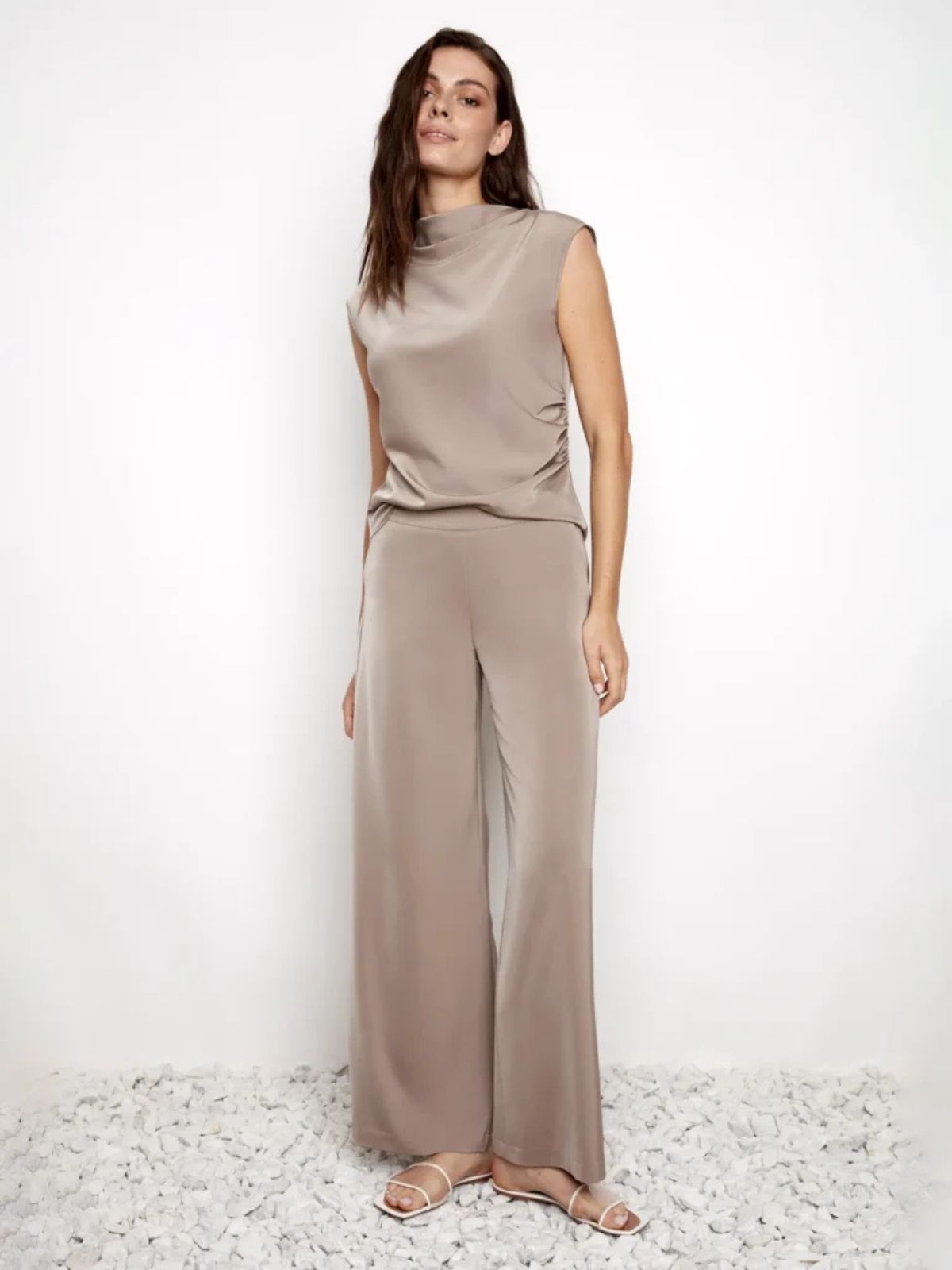 Pantalon en satin Up! 