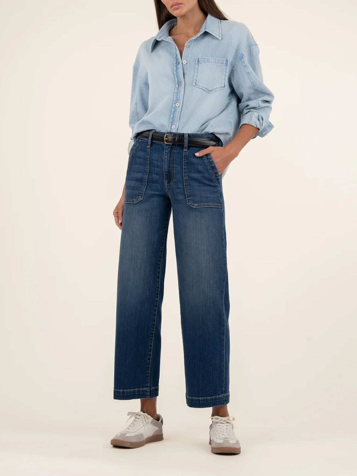 Pantalon large taille haute Charlotte Kut 