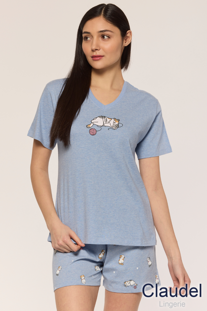Pyjama 2pc Chat Claudel