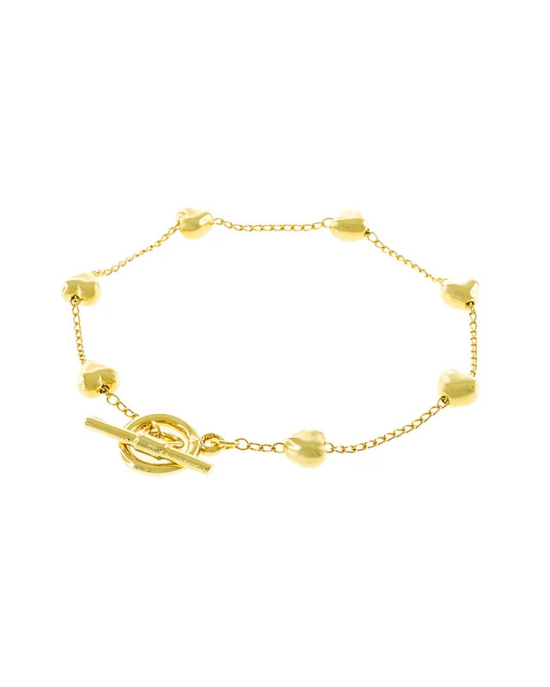 Bracelet chaine avec coeur 3D Jackie J YUY2306B