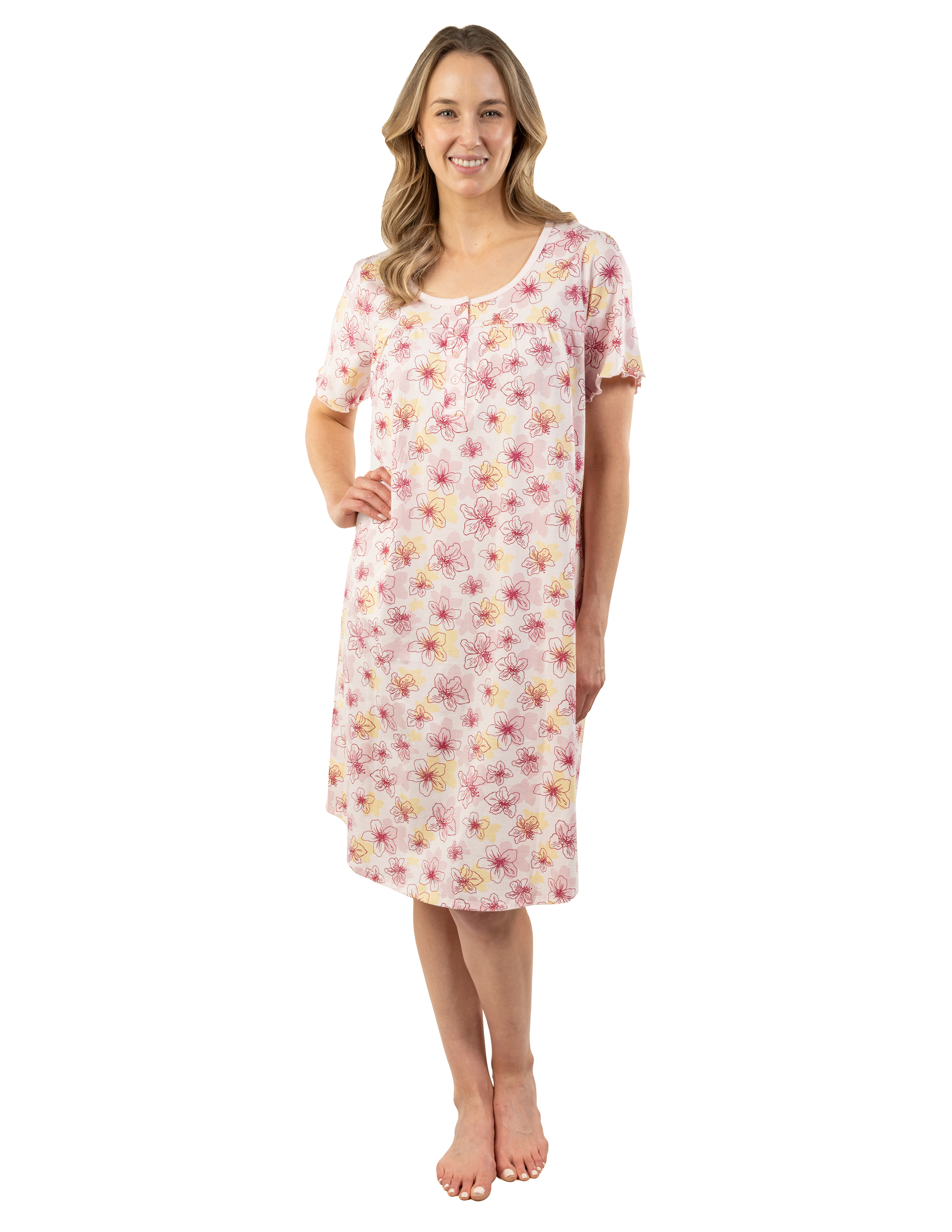 Nuisette Manche Courte Floral Patricia Lingerie 110-2