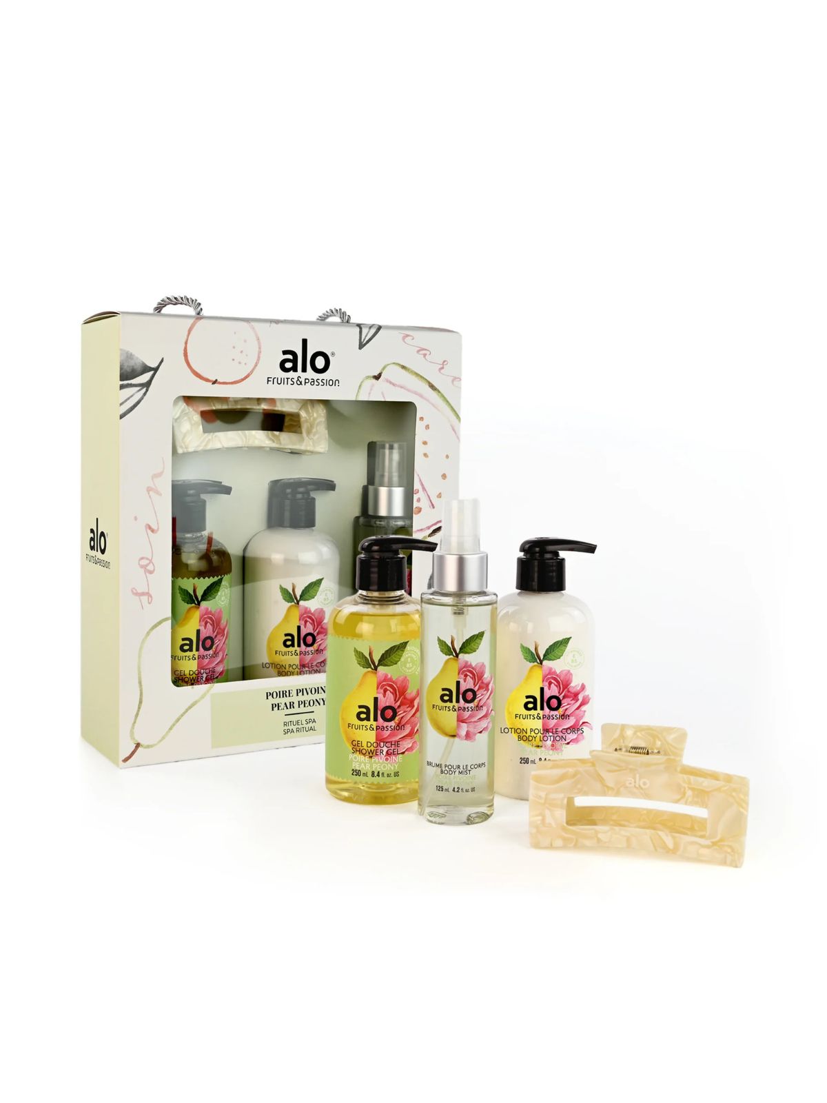 Coffret rituel spa poire pivoine Fruits & Passion 