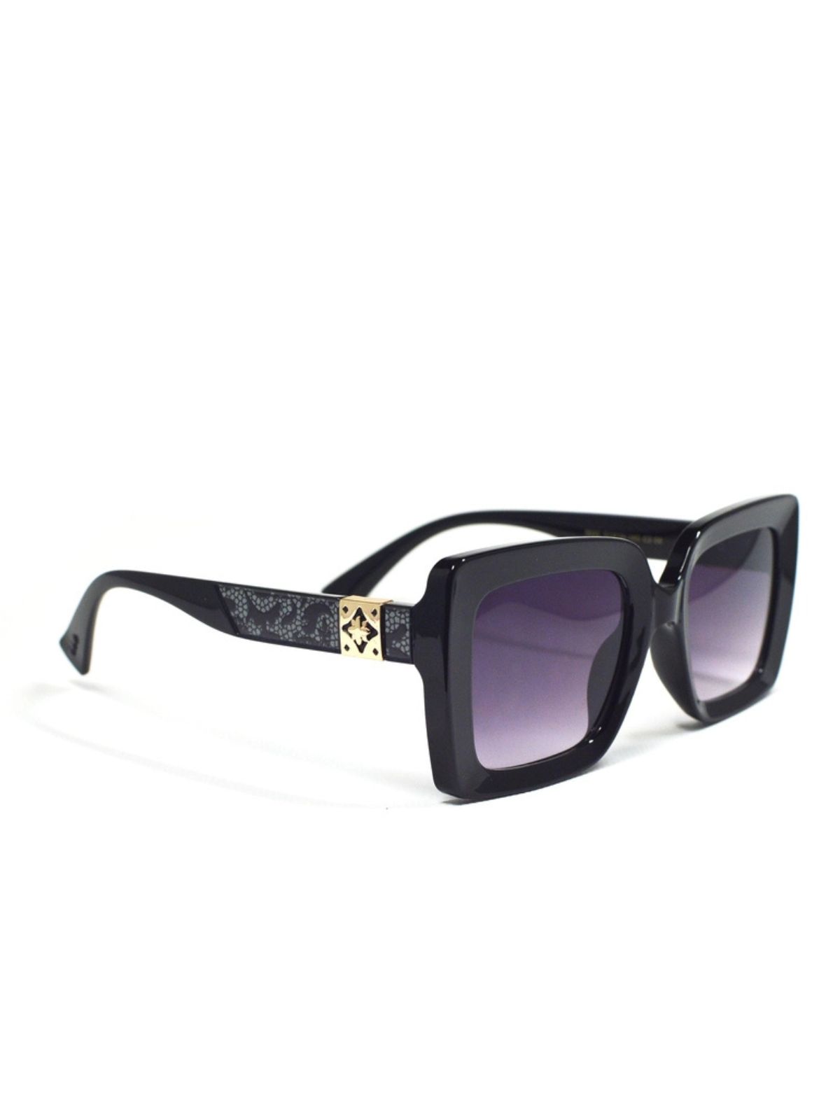 Lunette de soleil carrées Noir LUV & Co