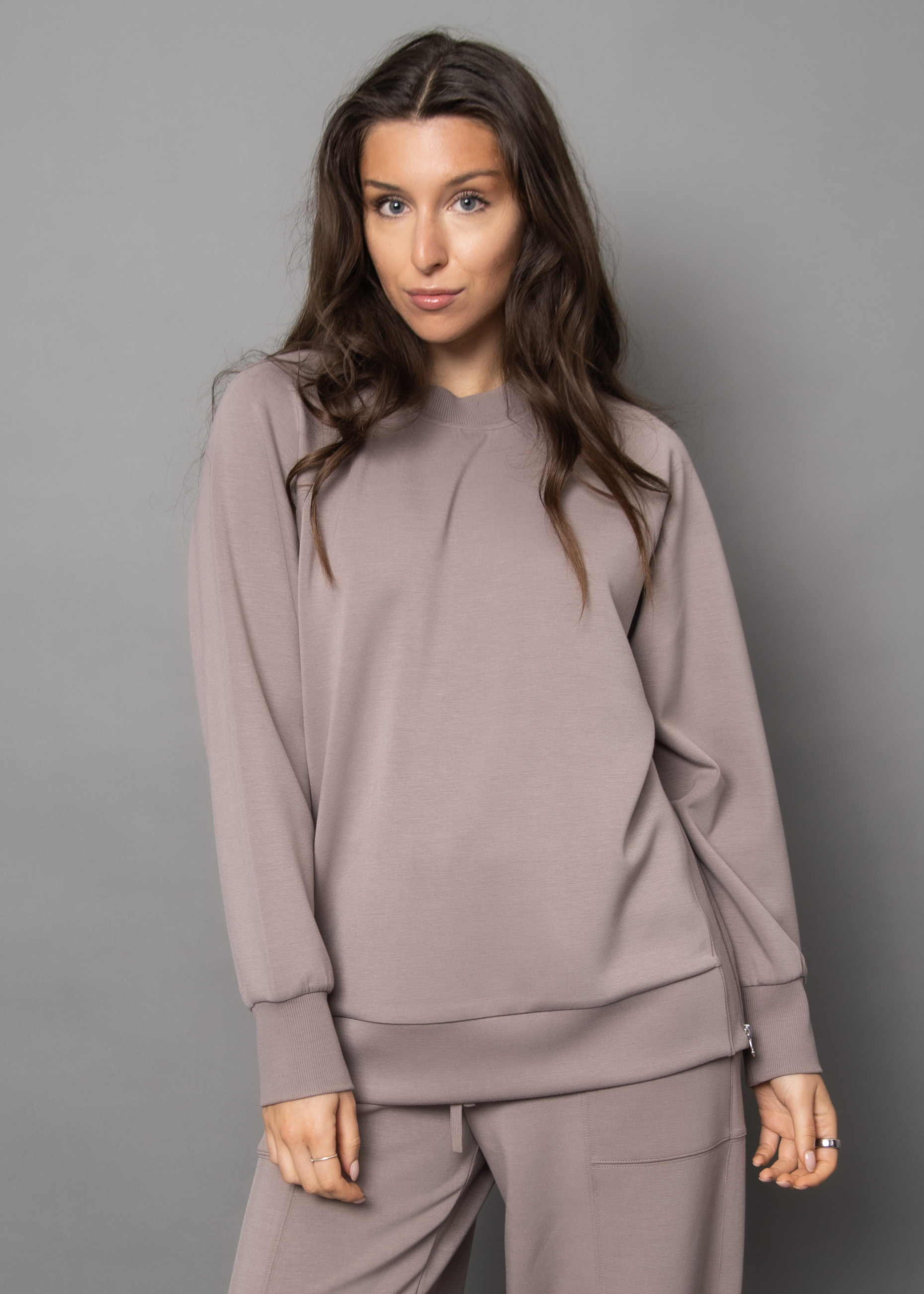 Pull avec zip sur côté Second Skin 77T004SO