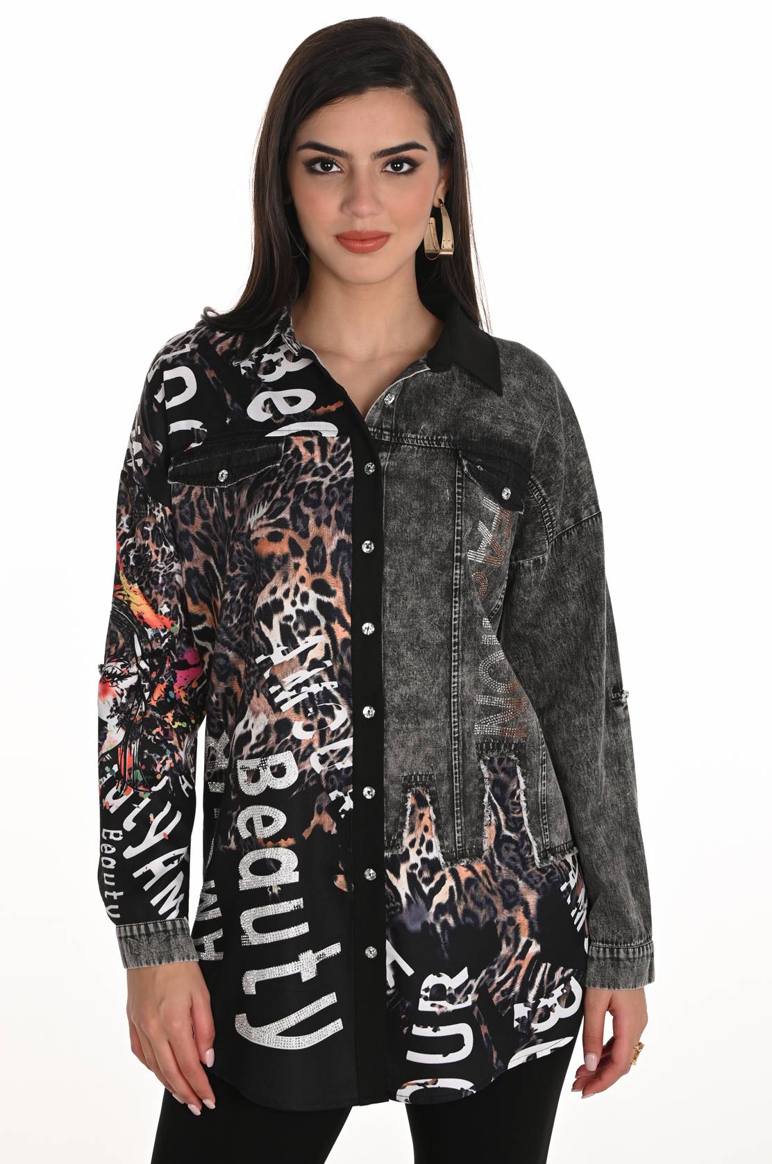 Blouse avec Imprimer animal Frank Lyman 253749